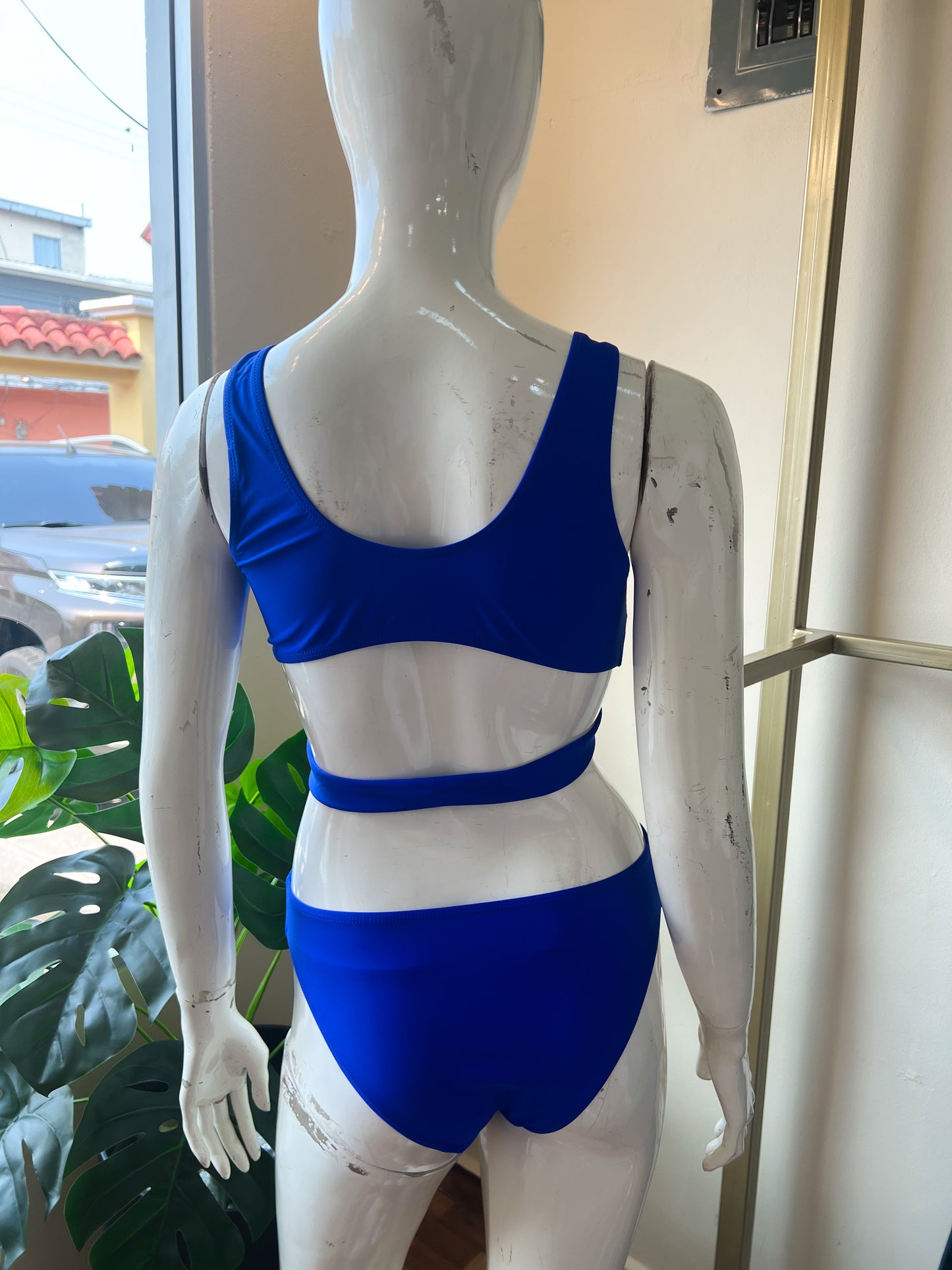 Traje de baño azul