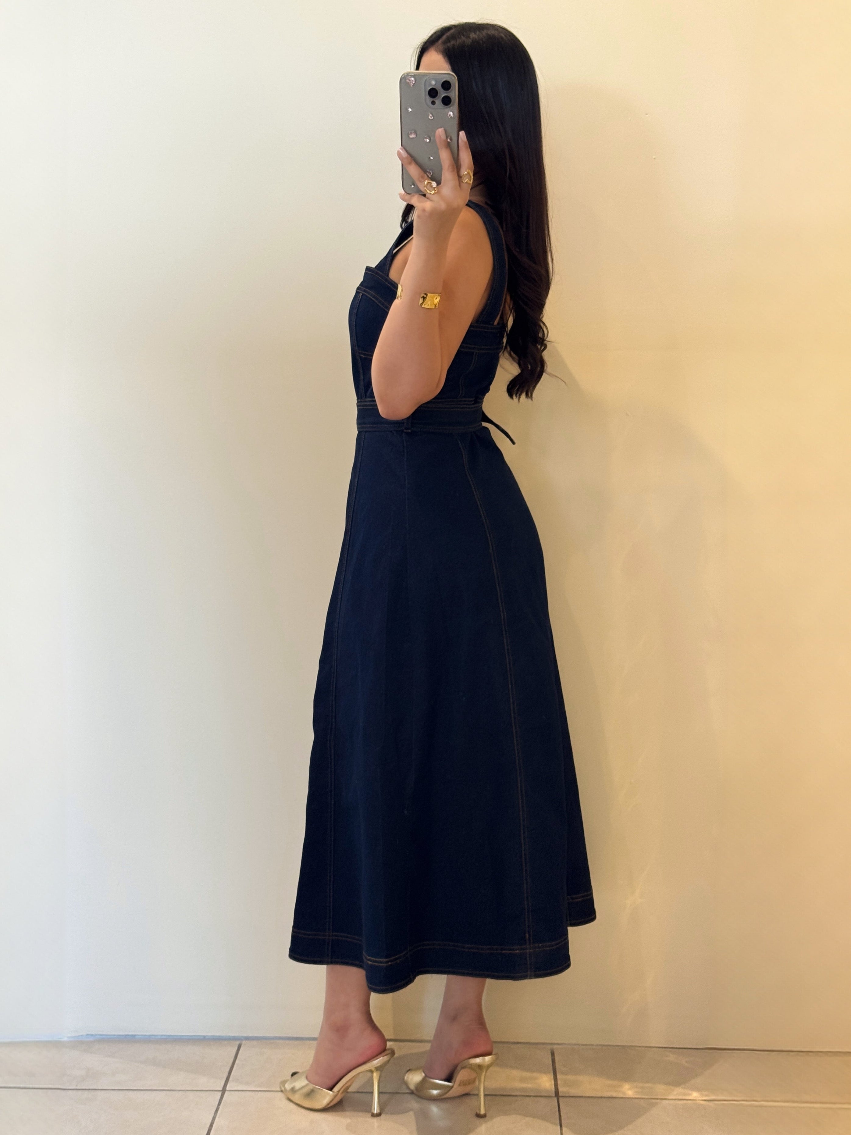 Denim Dress midi