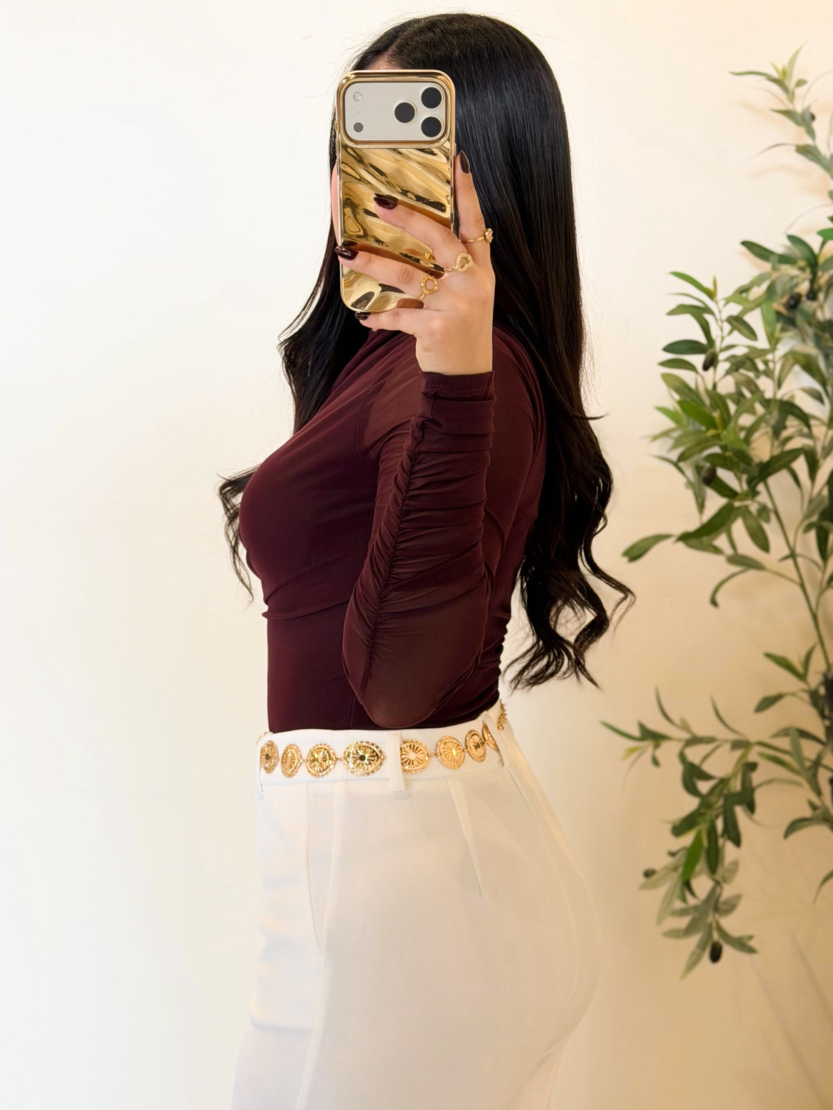 Blusa manga larga