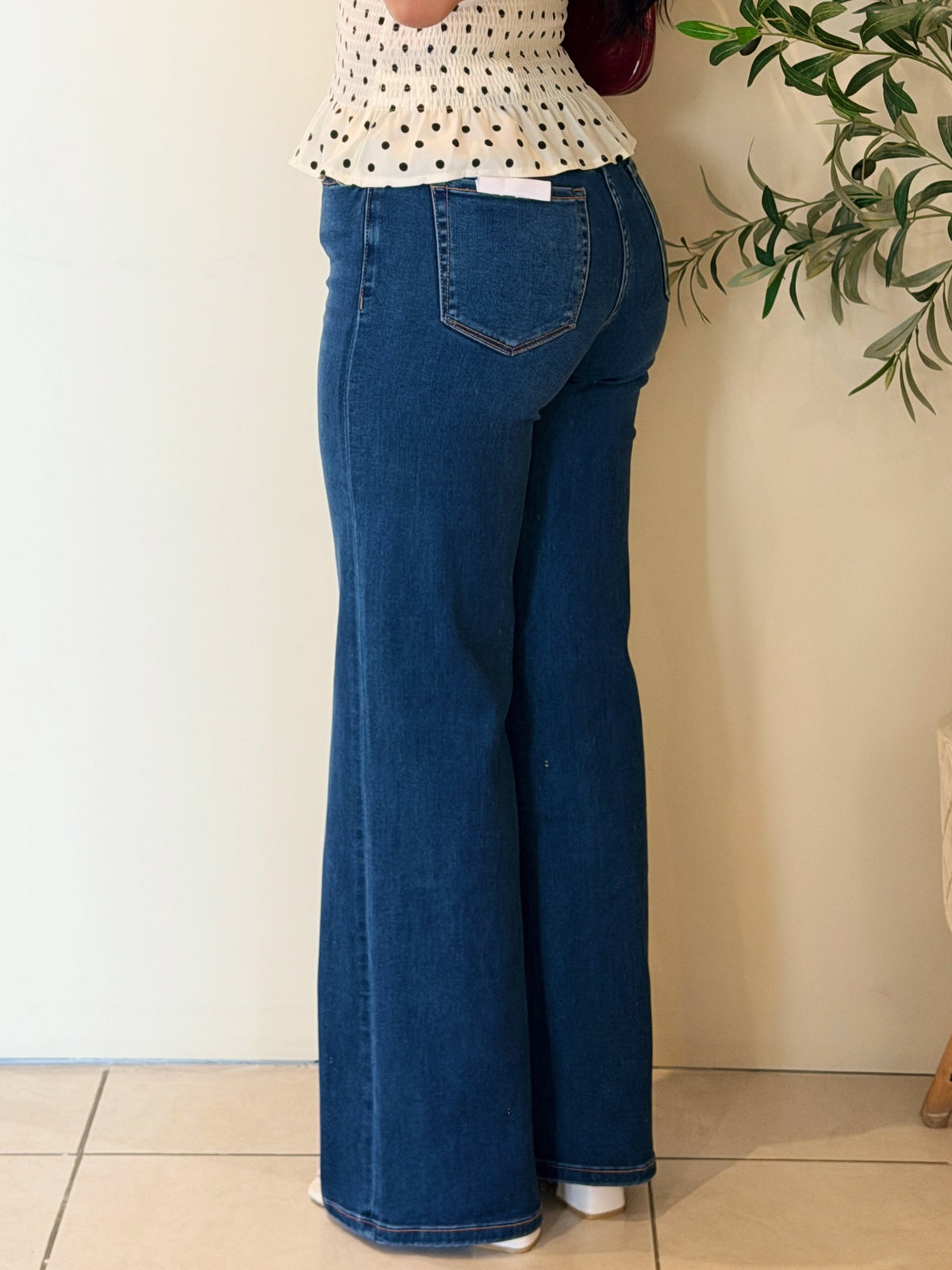 High rise wide leg