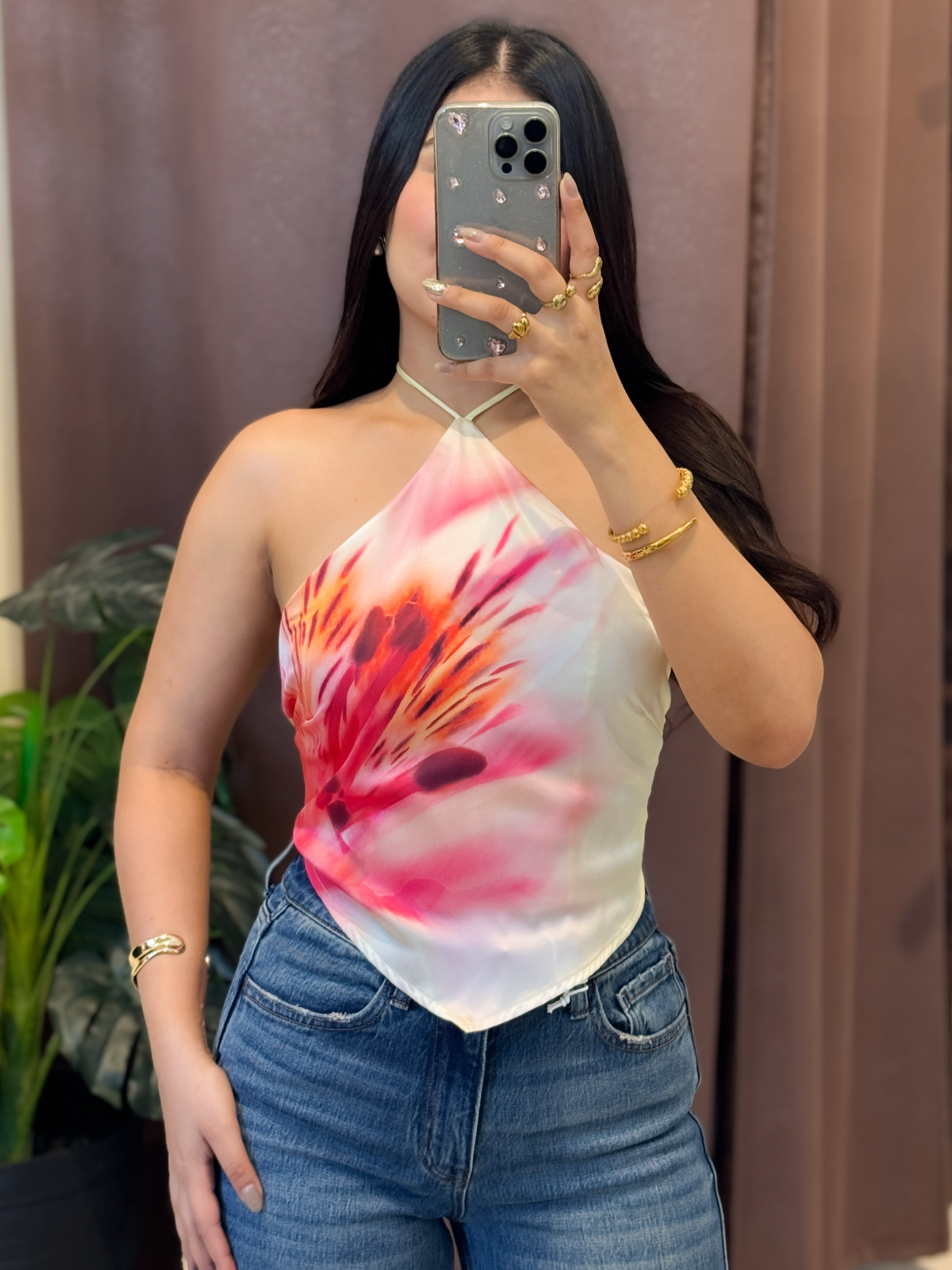 Top estampado floral
