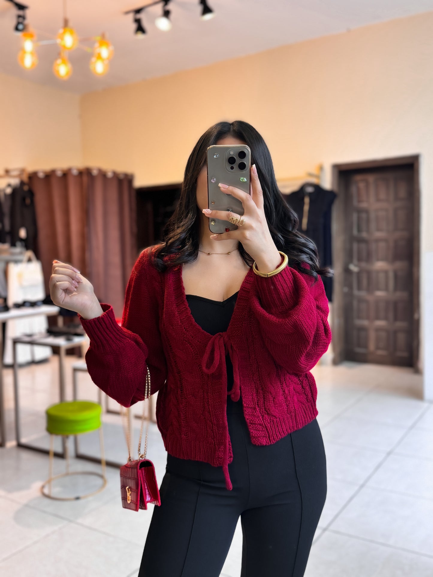 Cardigan rojo