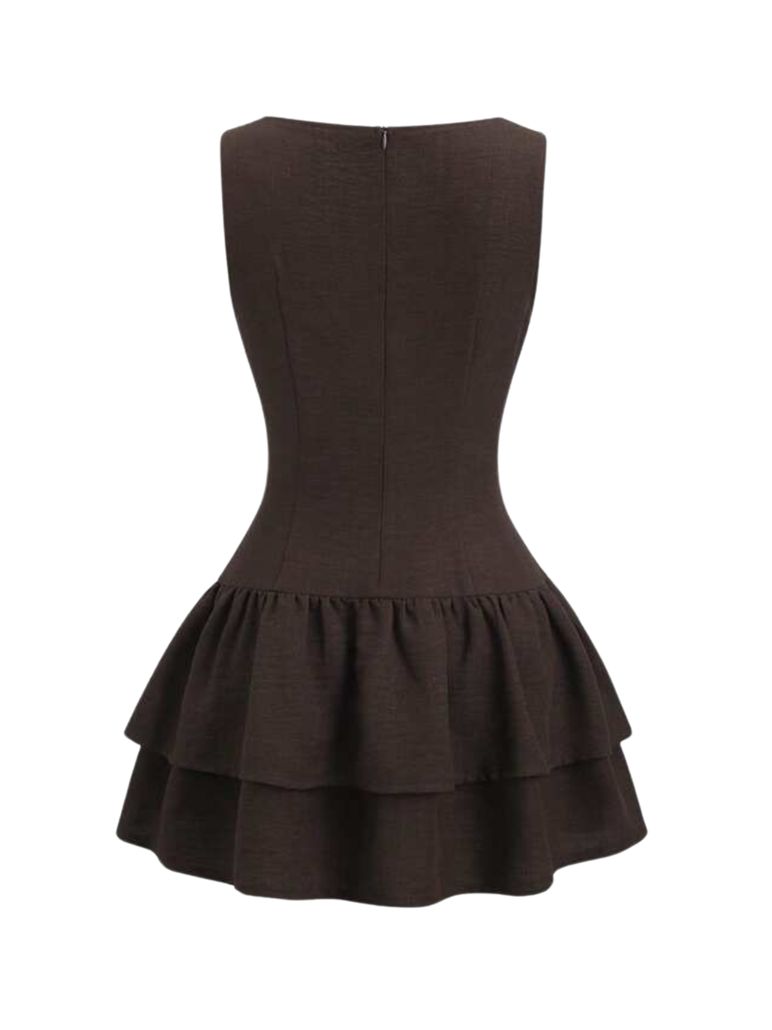 Vestido mini café
