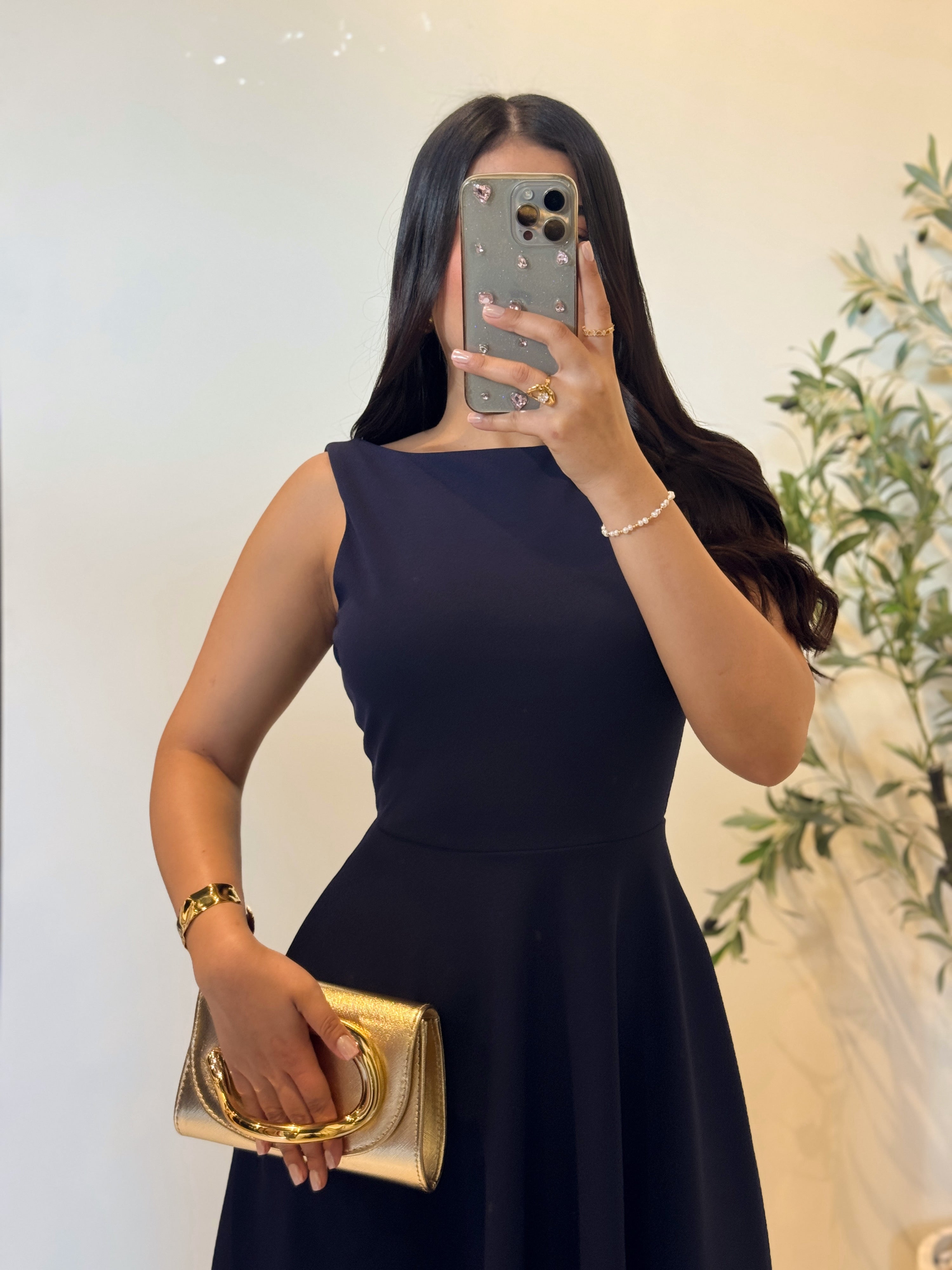 Midi Dress navy