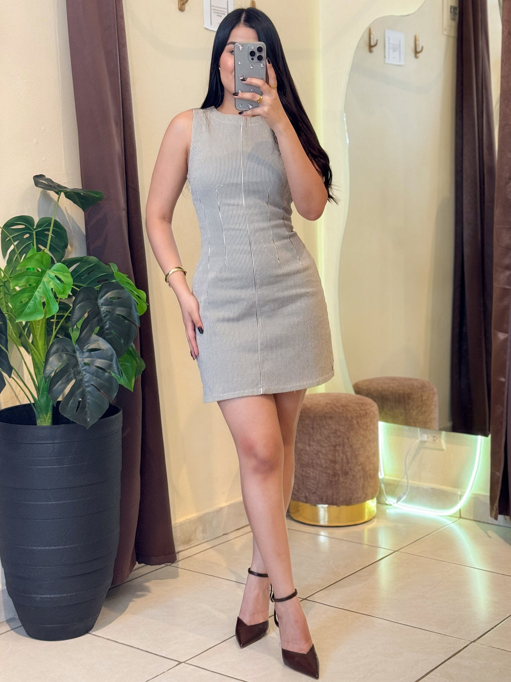 Mini Dress con líneas