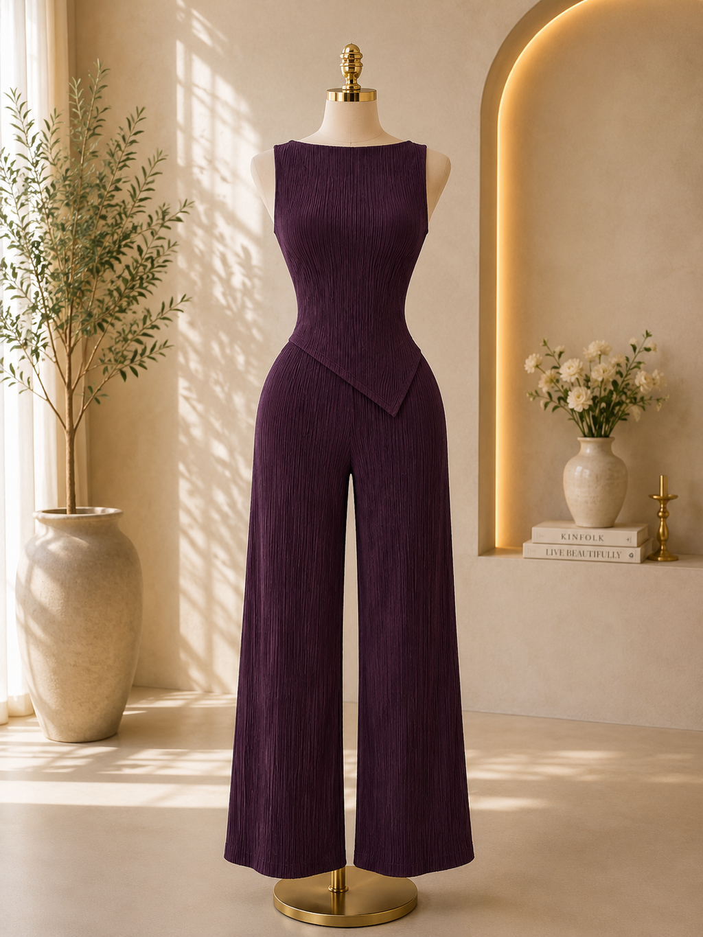 Conjunto pantalón y blusa