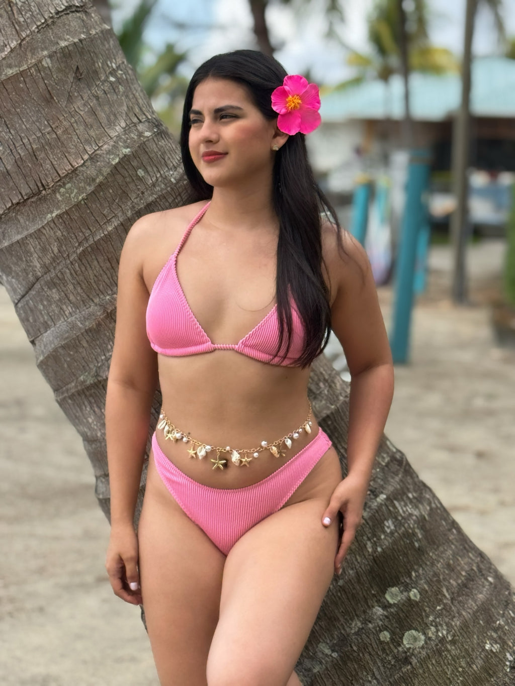 Traje de baño rosado