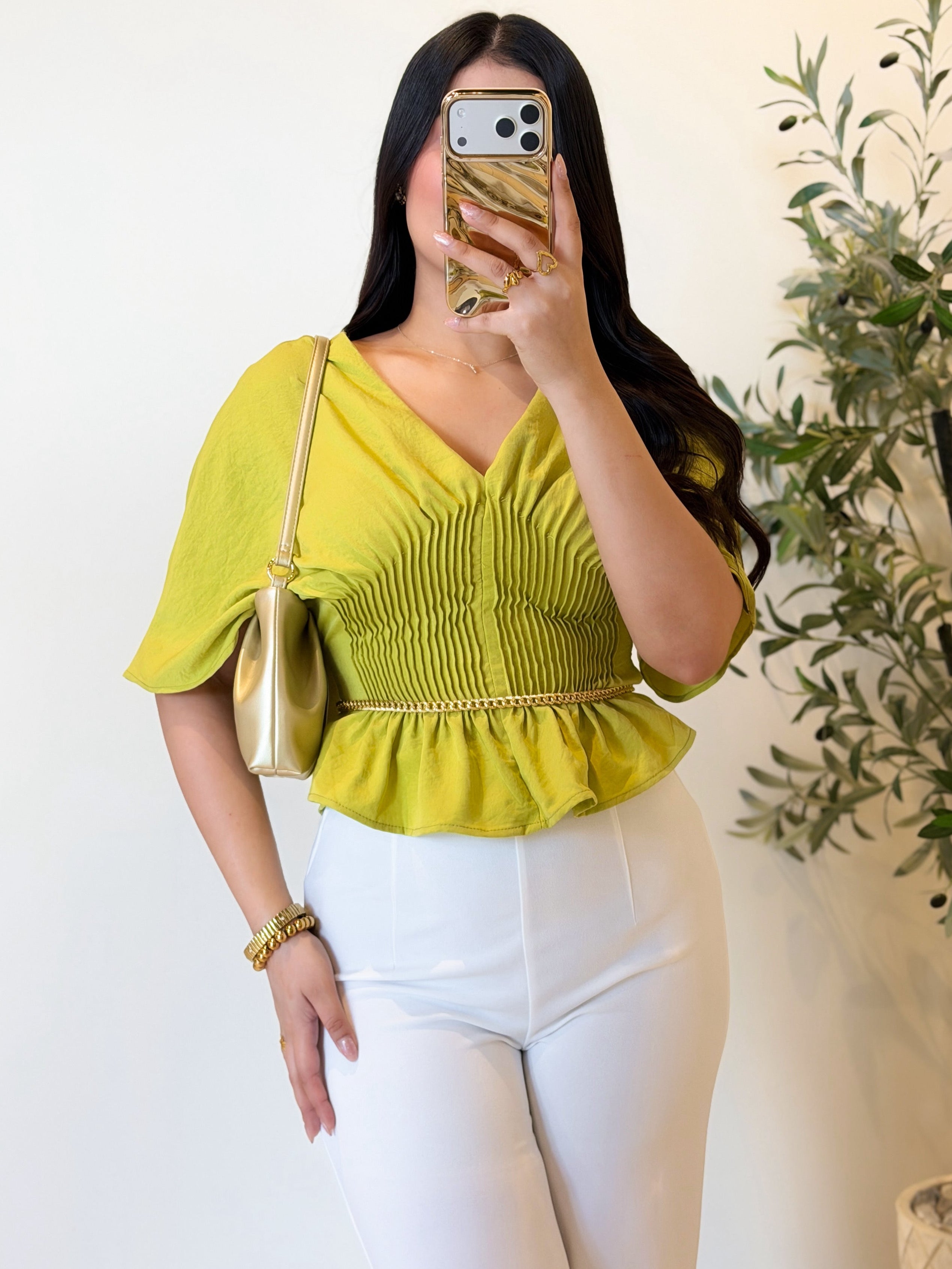 Blusa verde lima