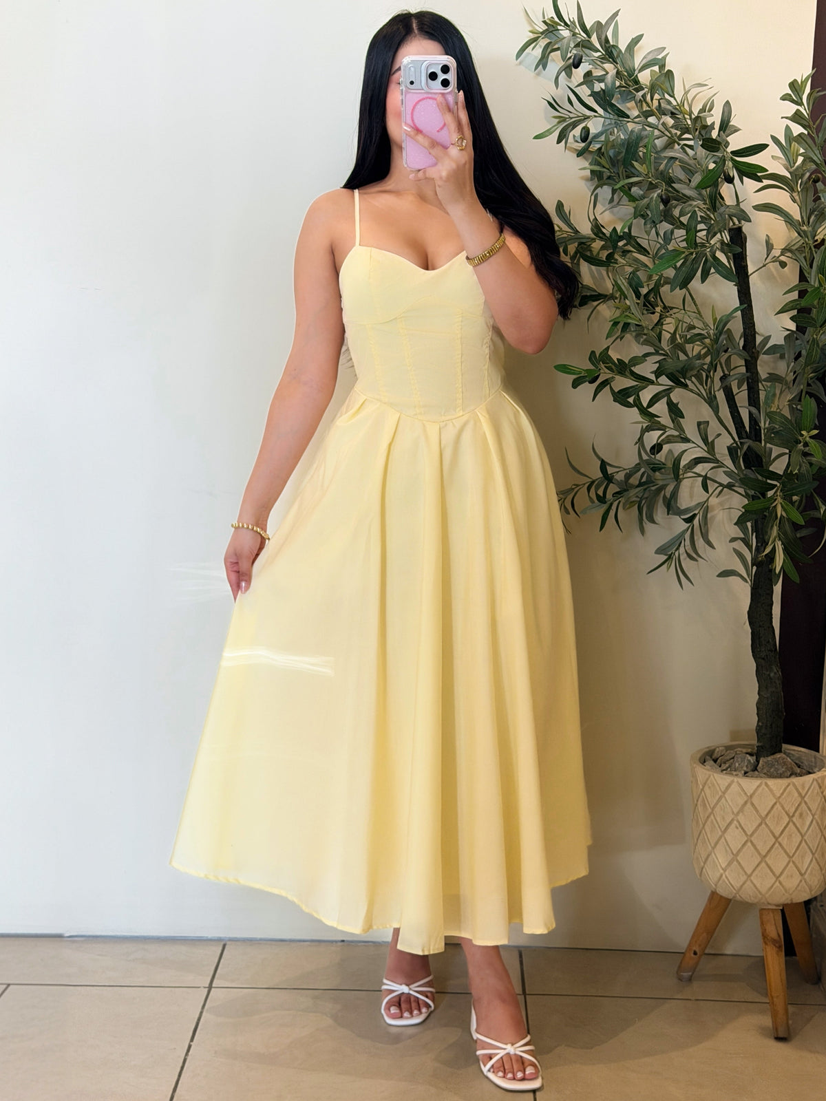 Midi Dress amarillo