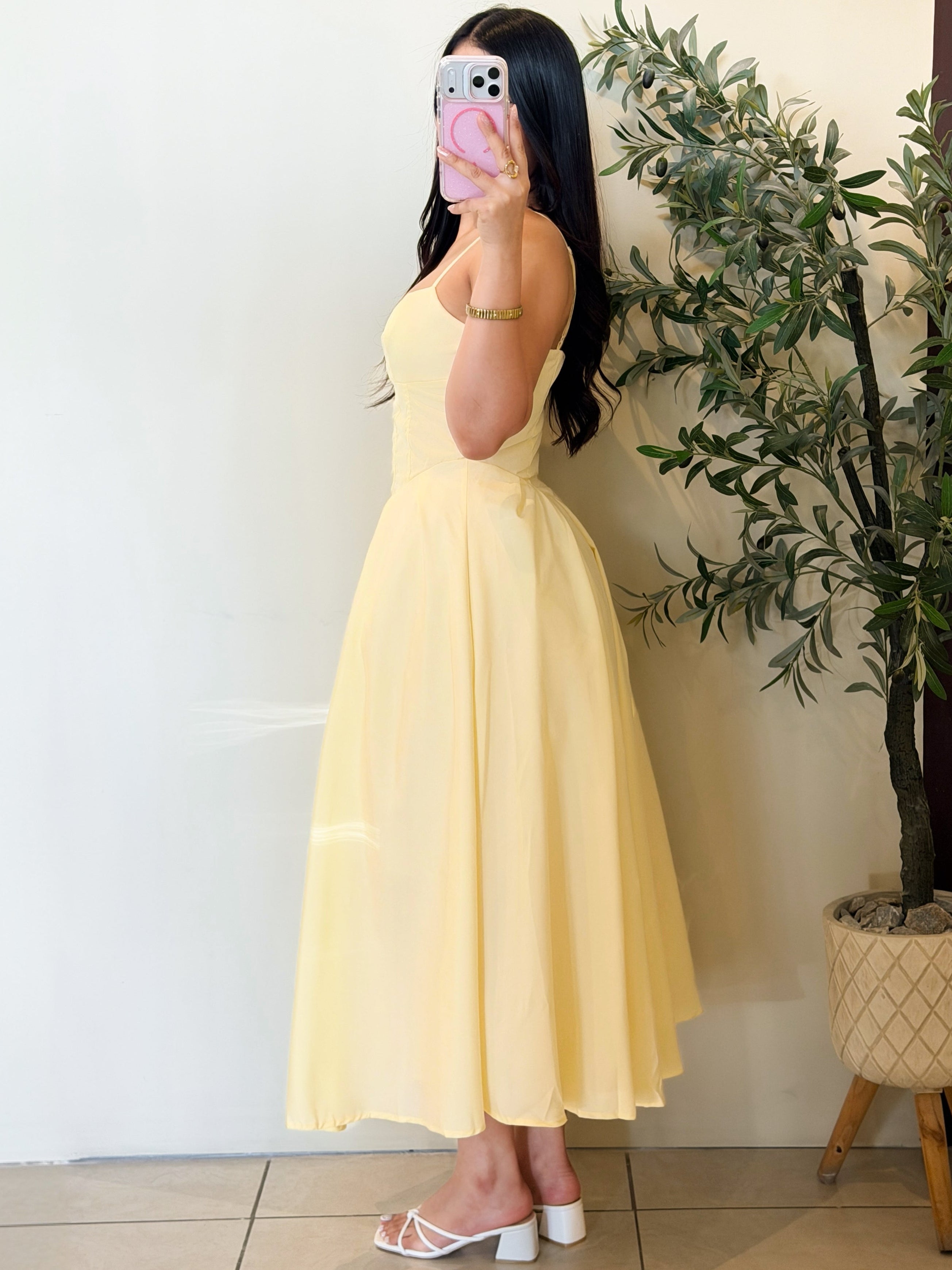 Midi Dress amarillo