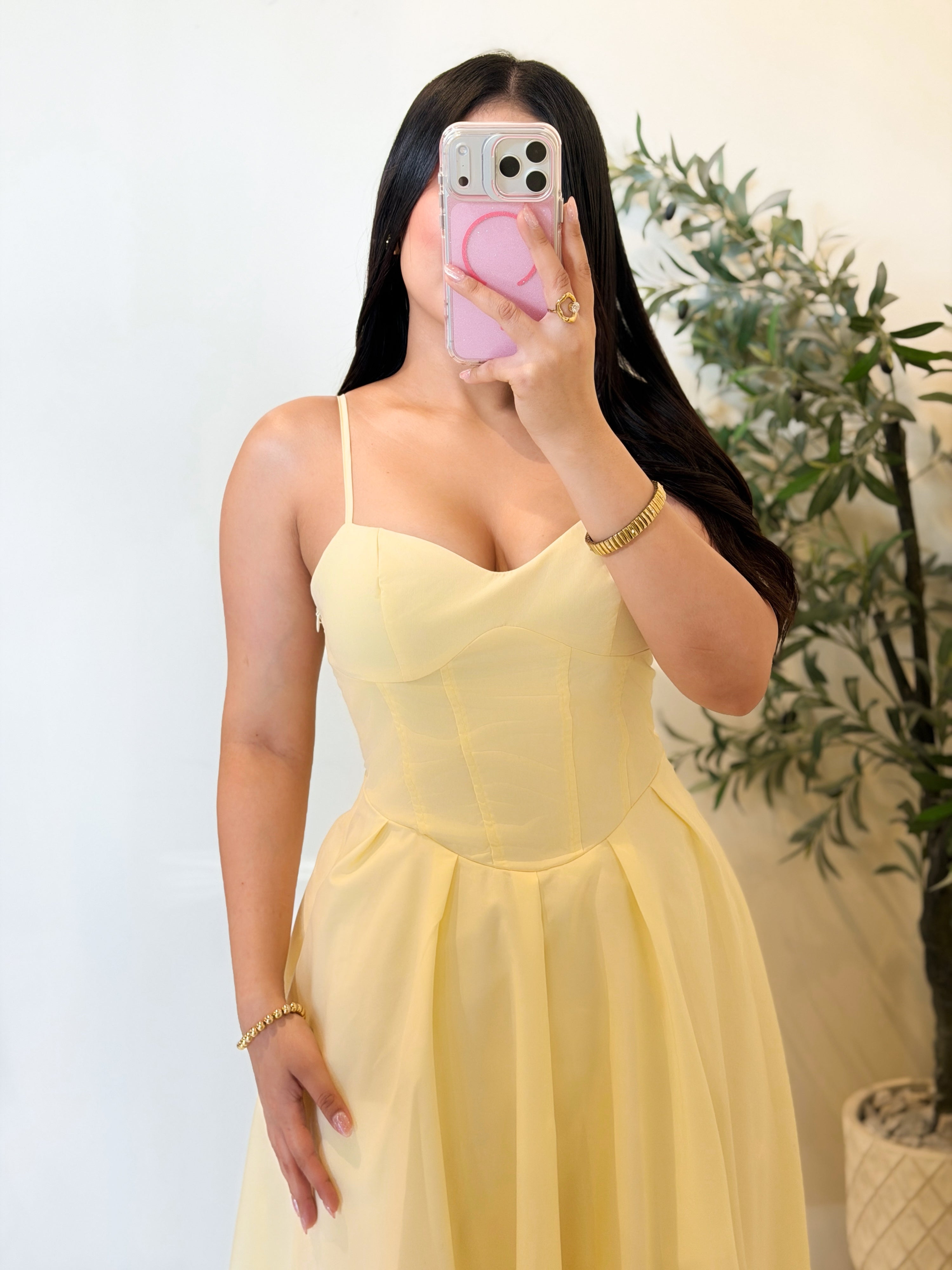 Midi Dress amarillo