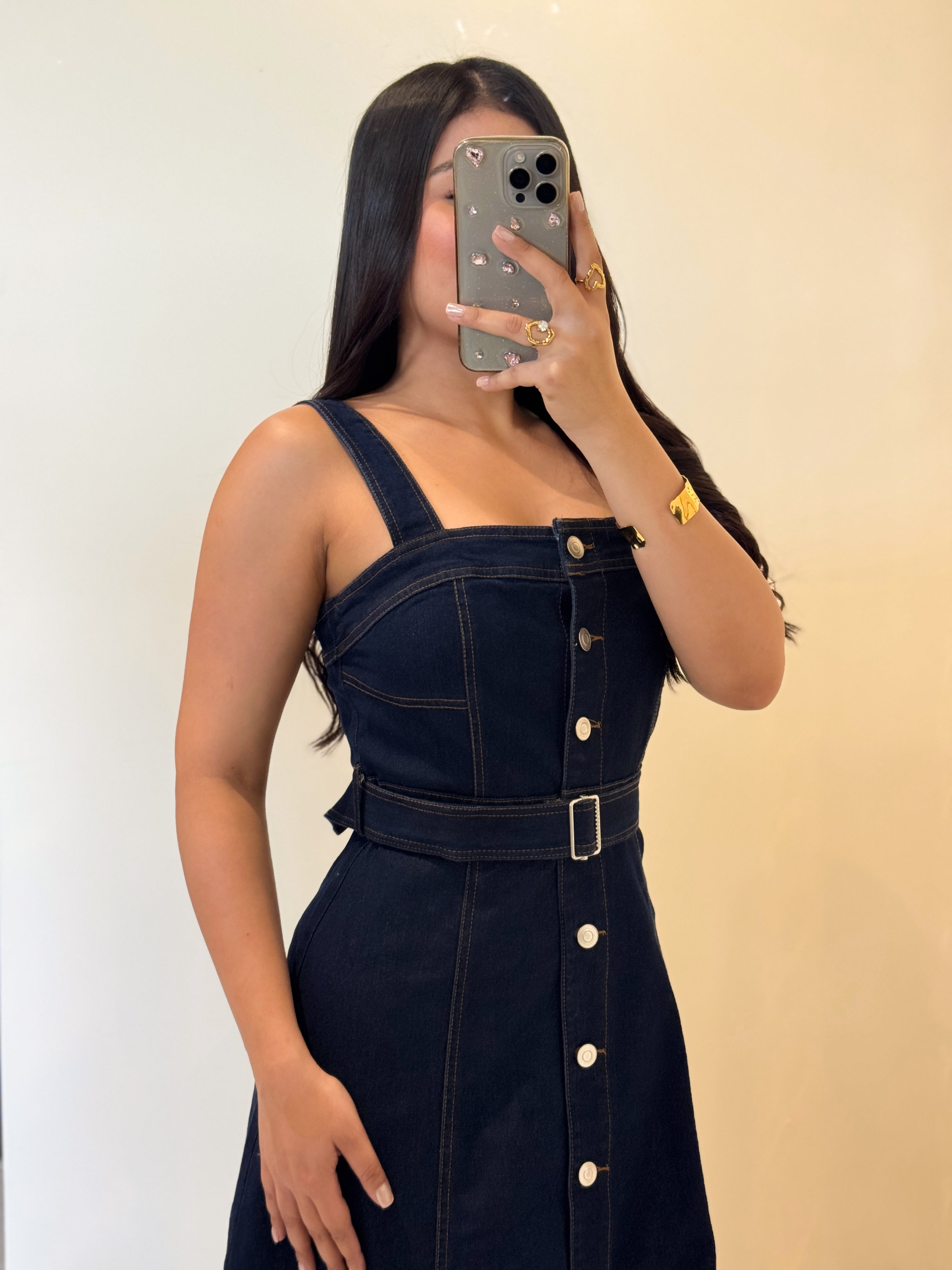 Denim Dress midi