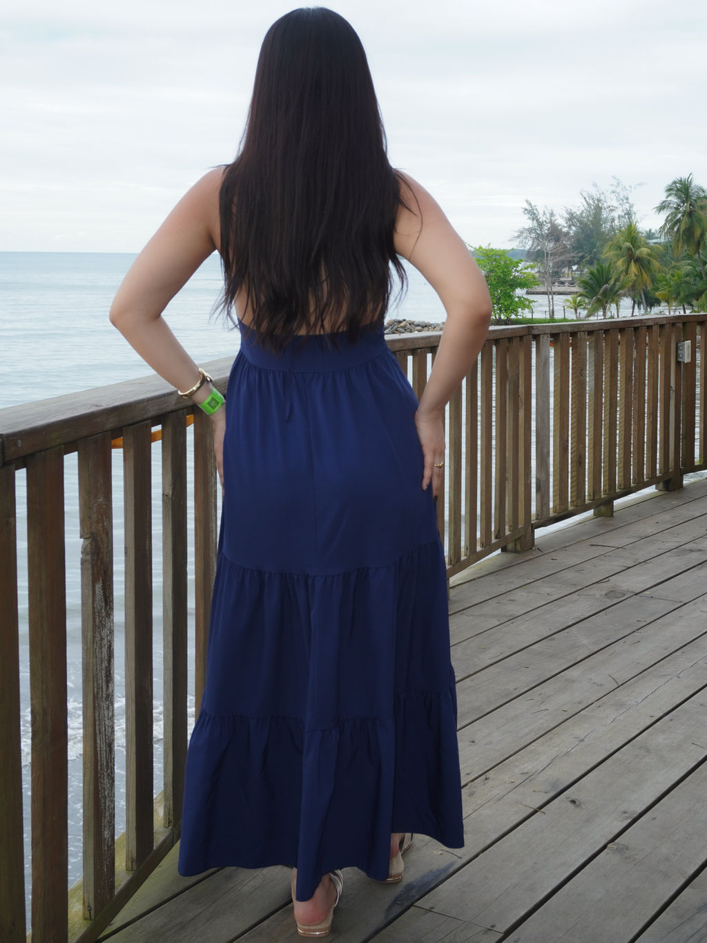 Maxi vestido halter