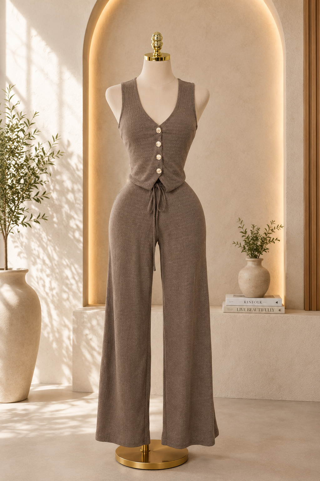 Conjunto vest y pantalón