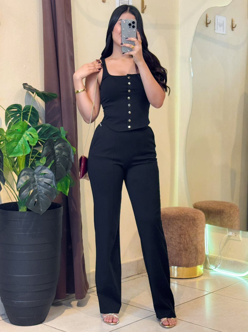 Conjunto vest y pantalón