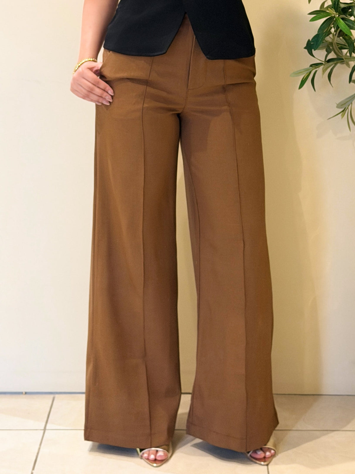Pantalón de tel Wide Leg