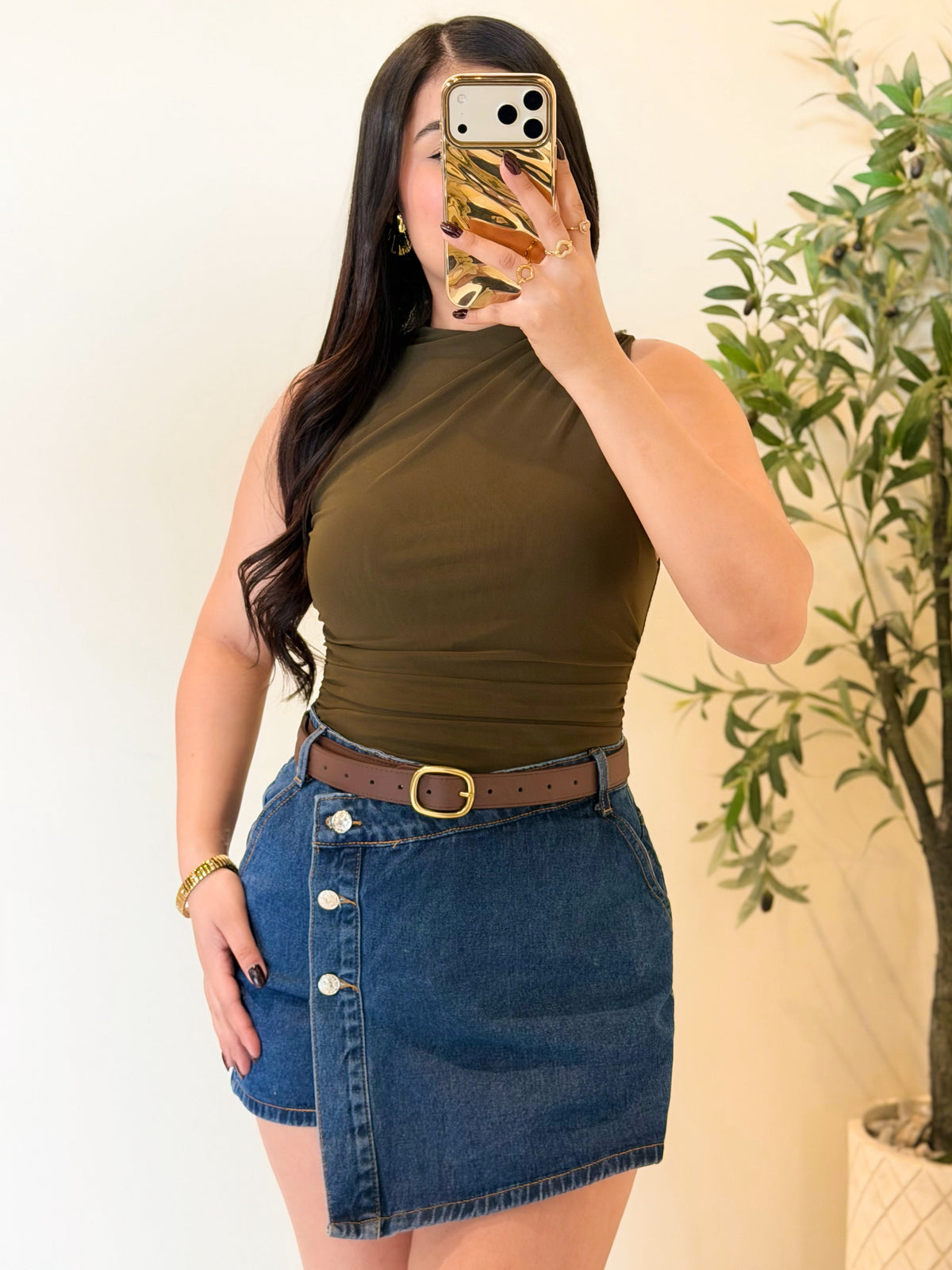 Bodysuit verde oliva