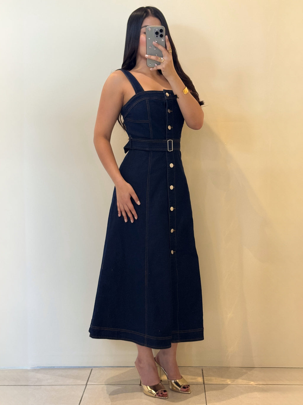 Denim Dress midi