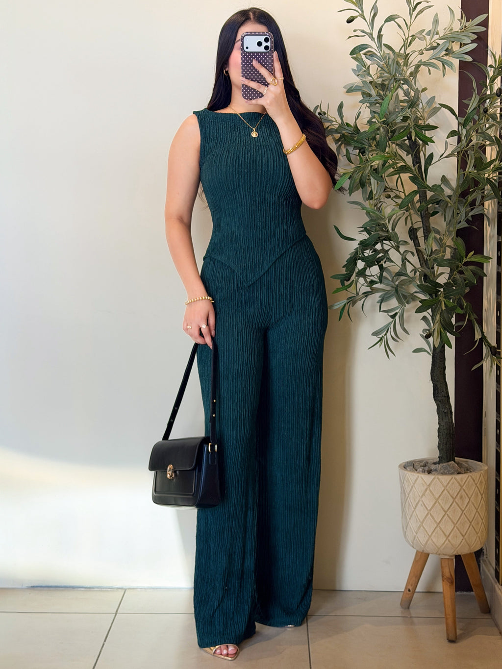 Conjunto pantalón y blusa