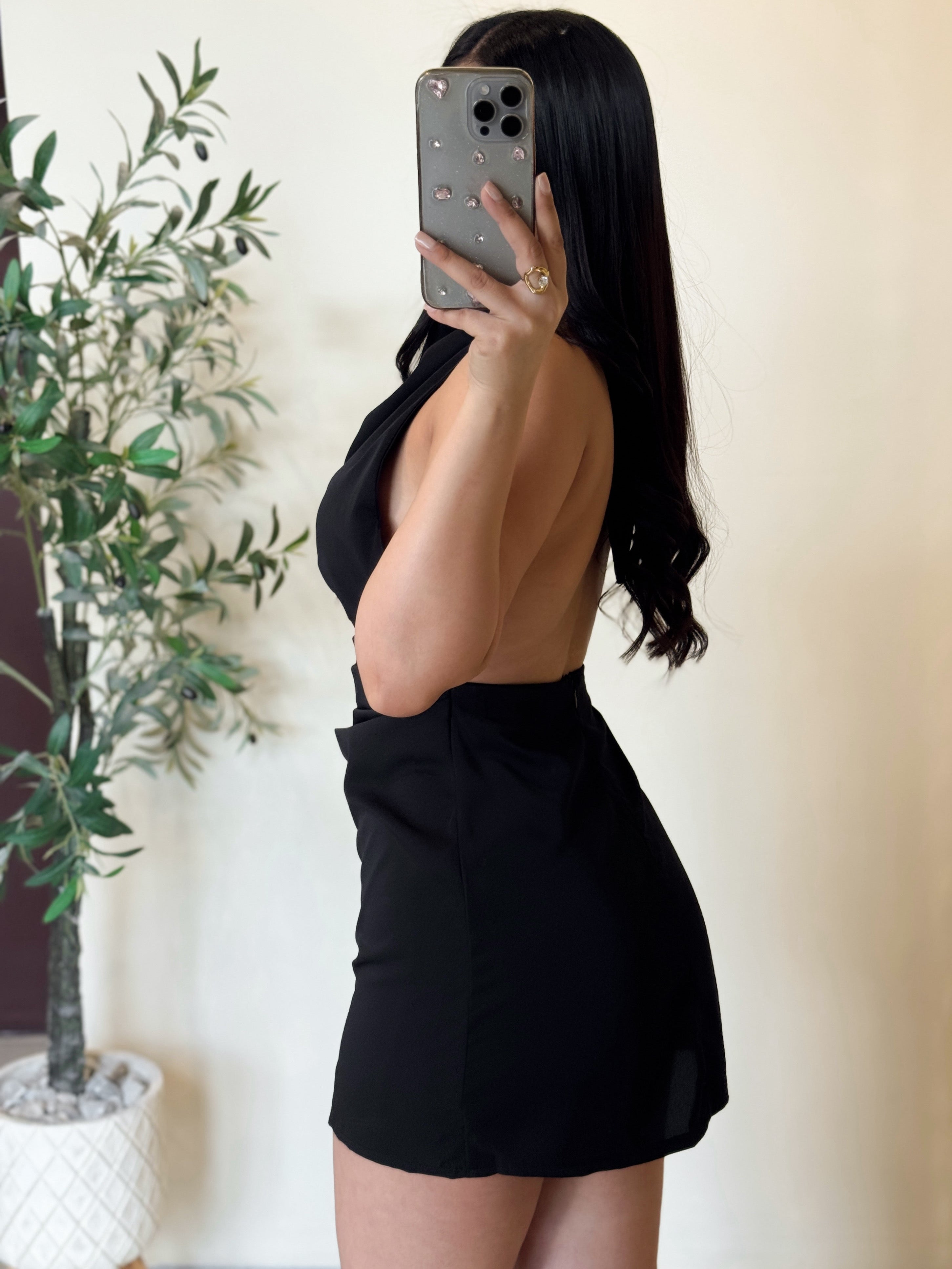 Vestido satín mini
