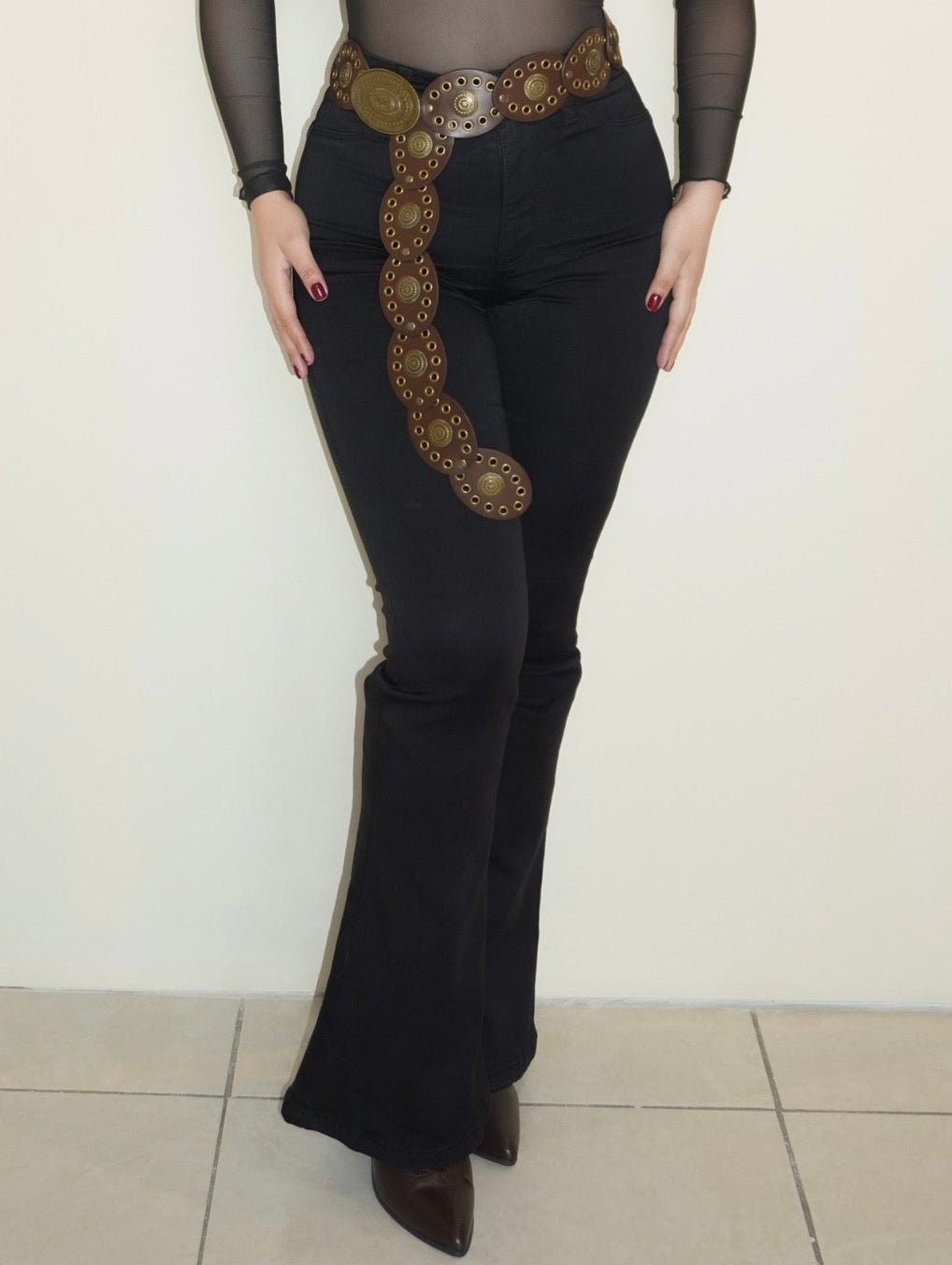 Flare jeans high rise
