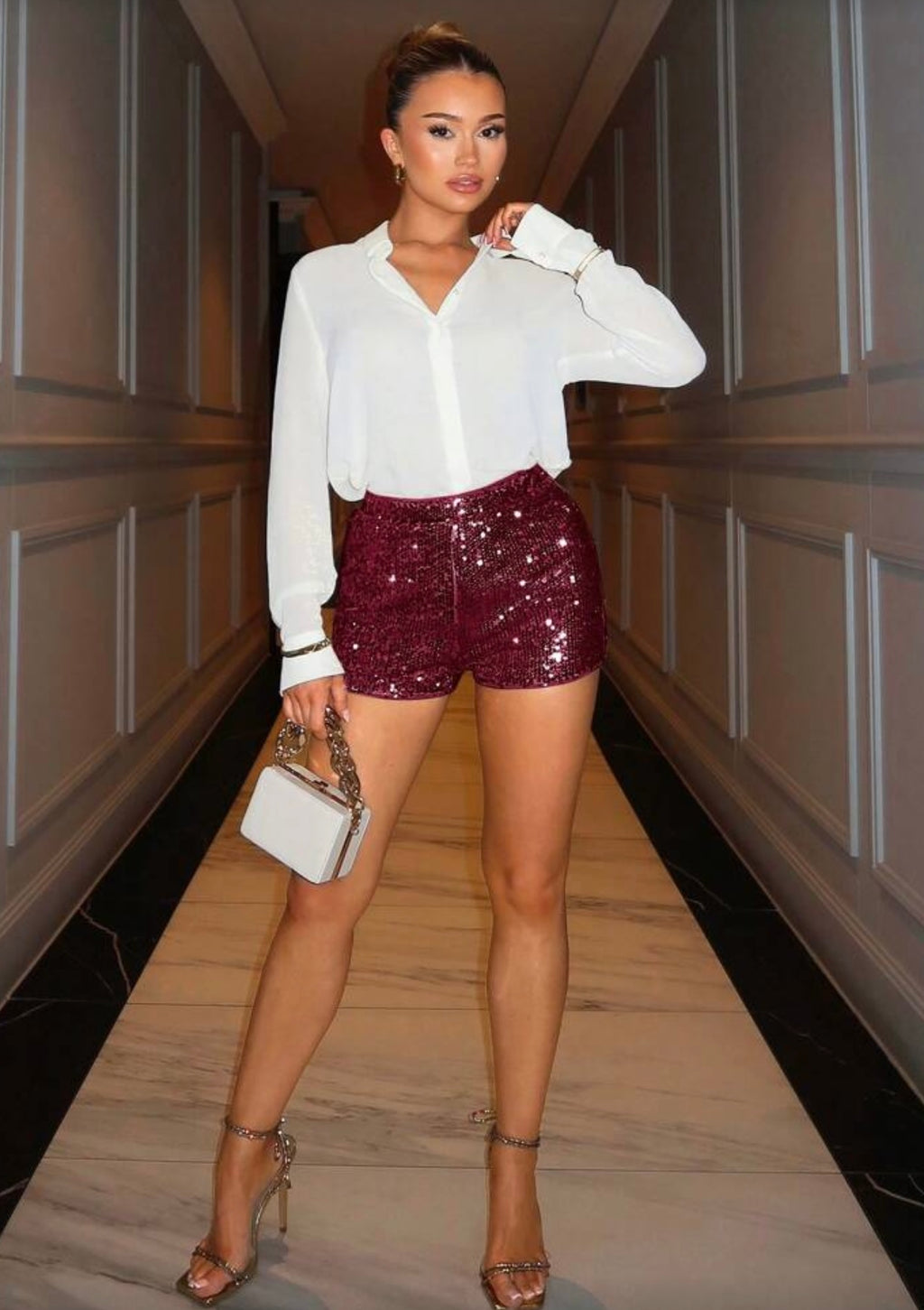 Short de lentejuelas
