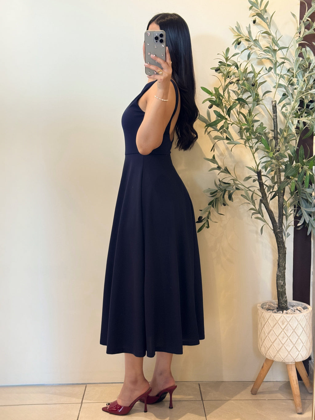 Midi Dress navy