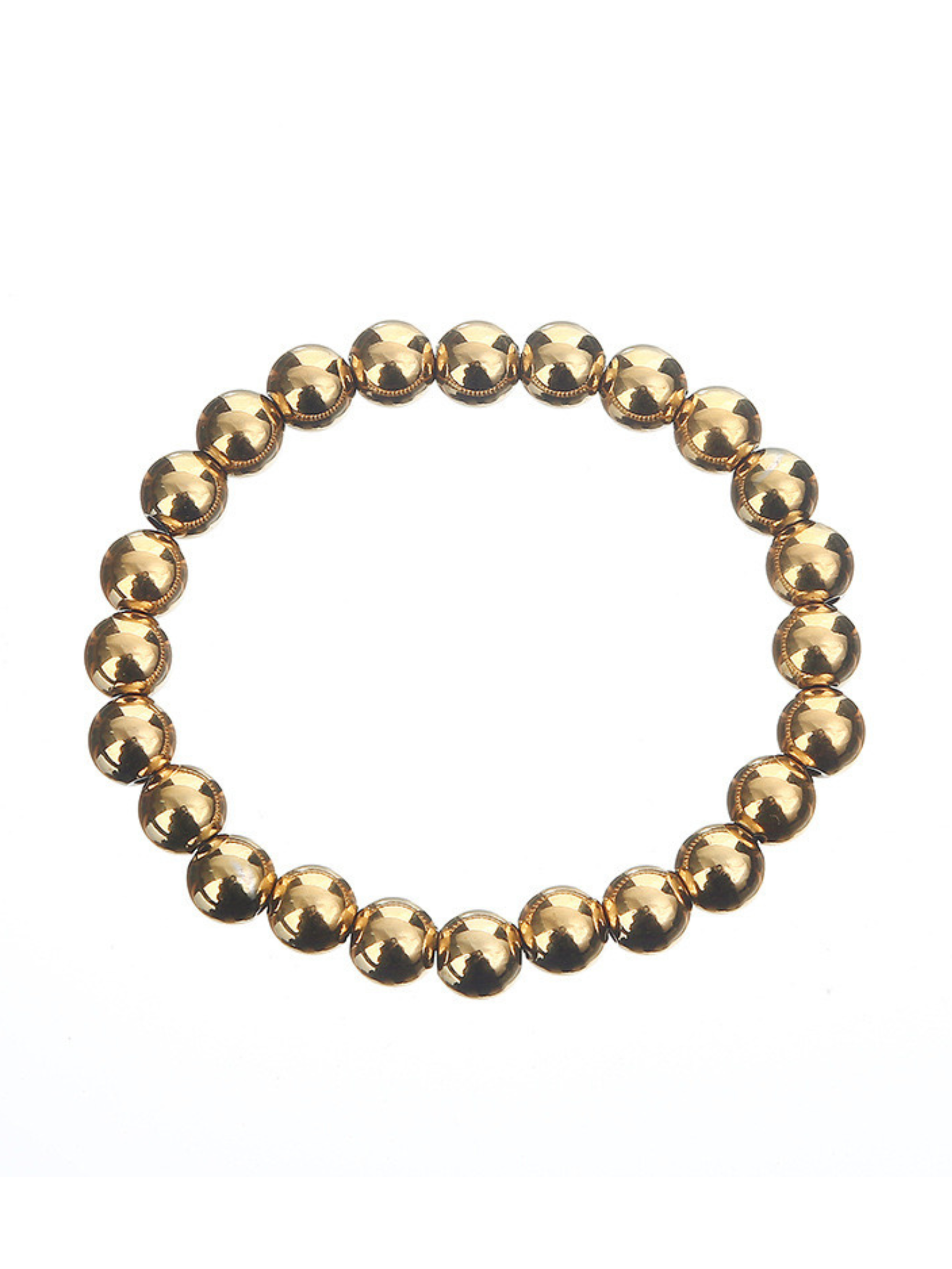 Pulsera perlas doradas