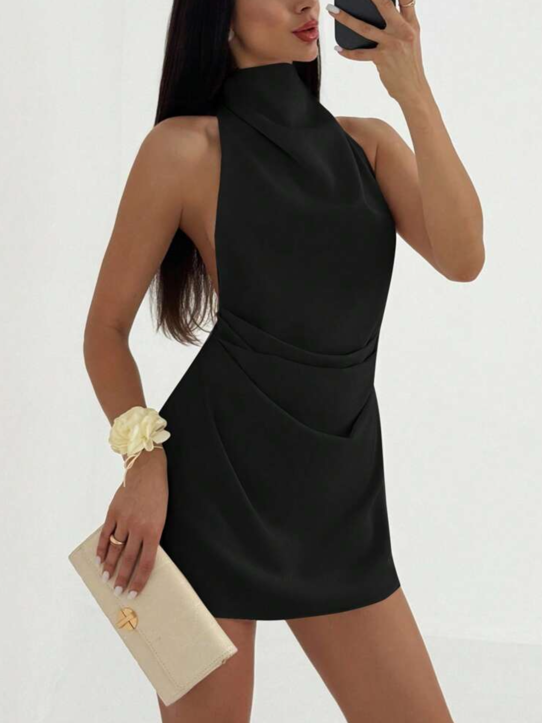 Vestido satín mini