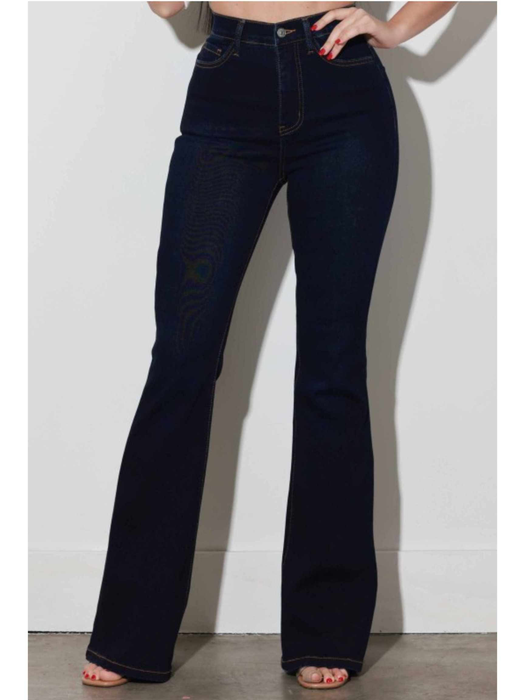 Flare jeans with shaper