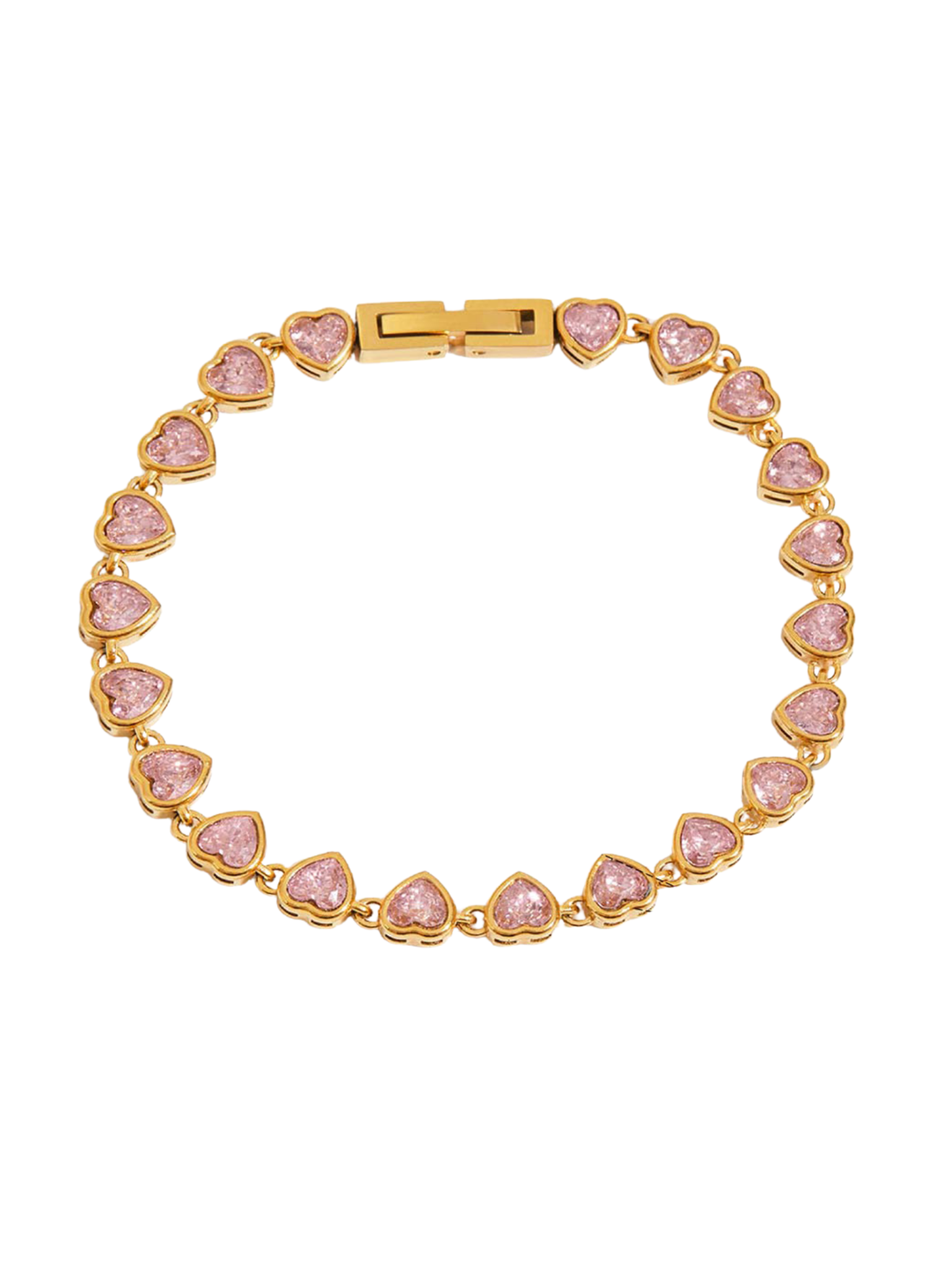 Pulsera corazones rosa🩷