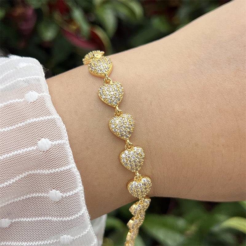 Pulsera corazones