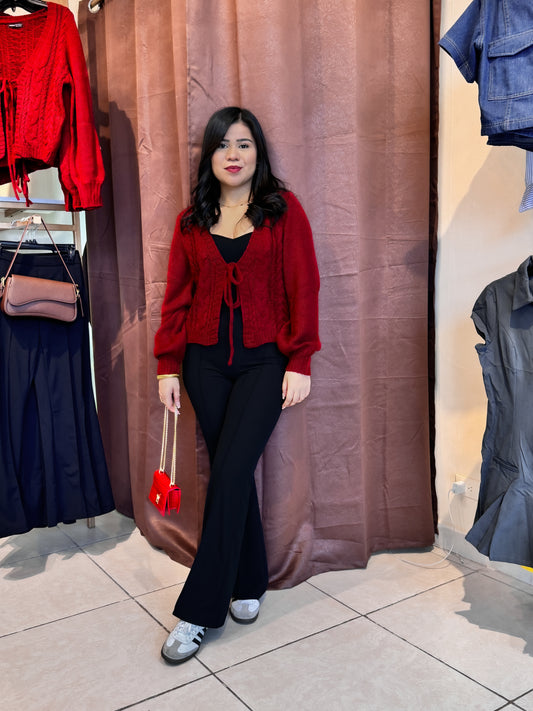 Cardigan rojo