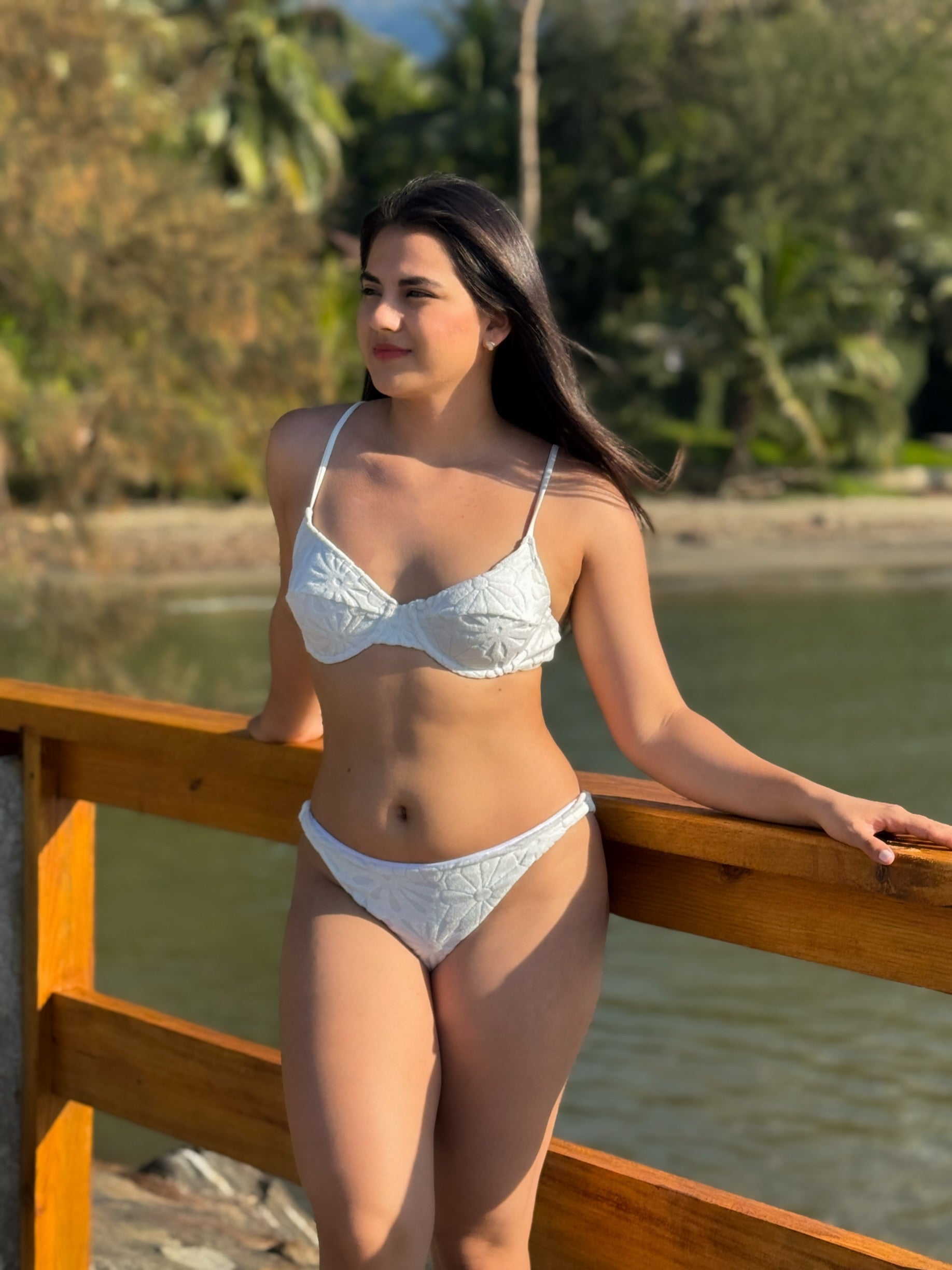 Traje de baño blanco
