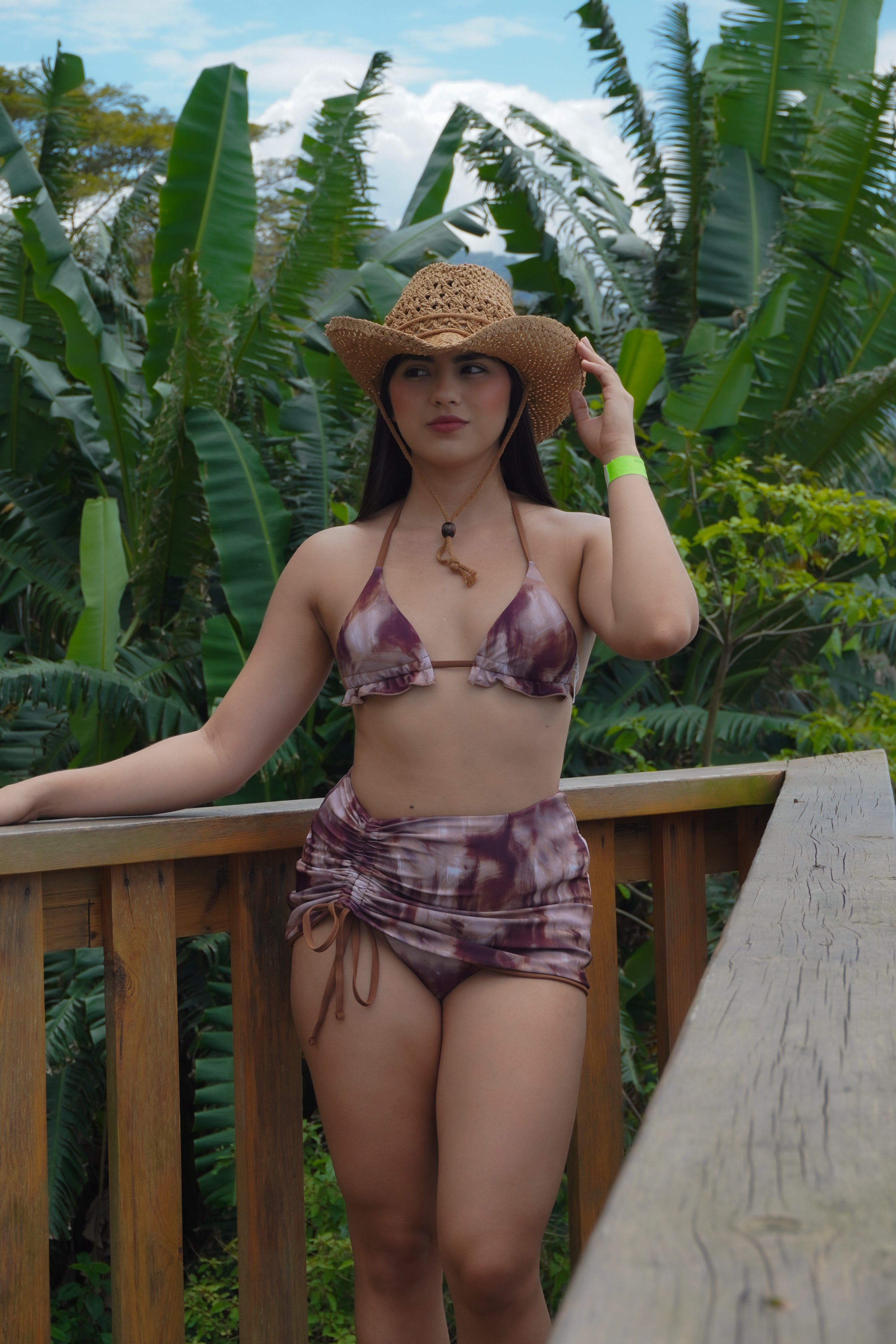 Traje de baño tie-dye