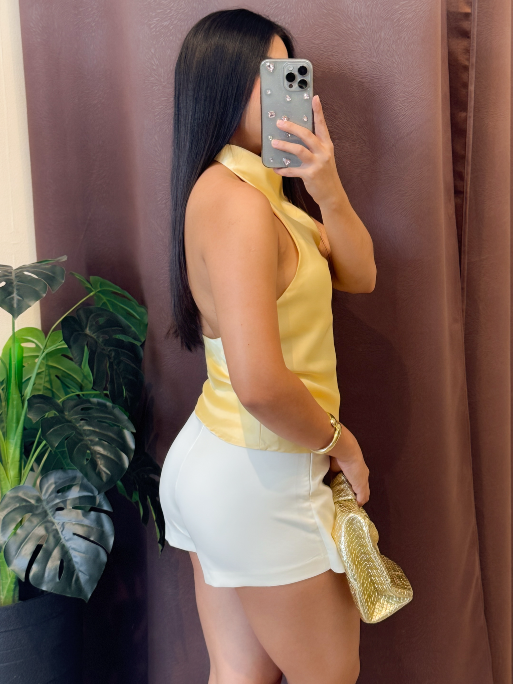 Blusa satinada