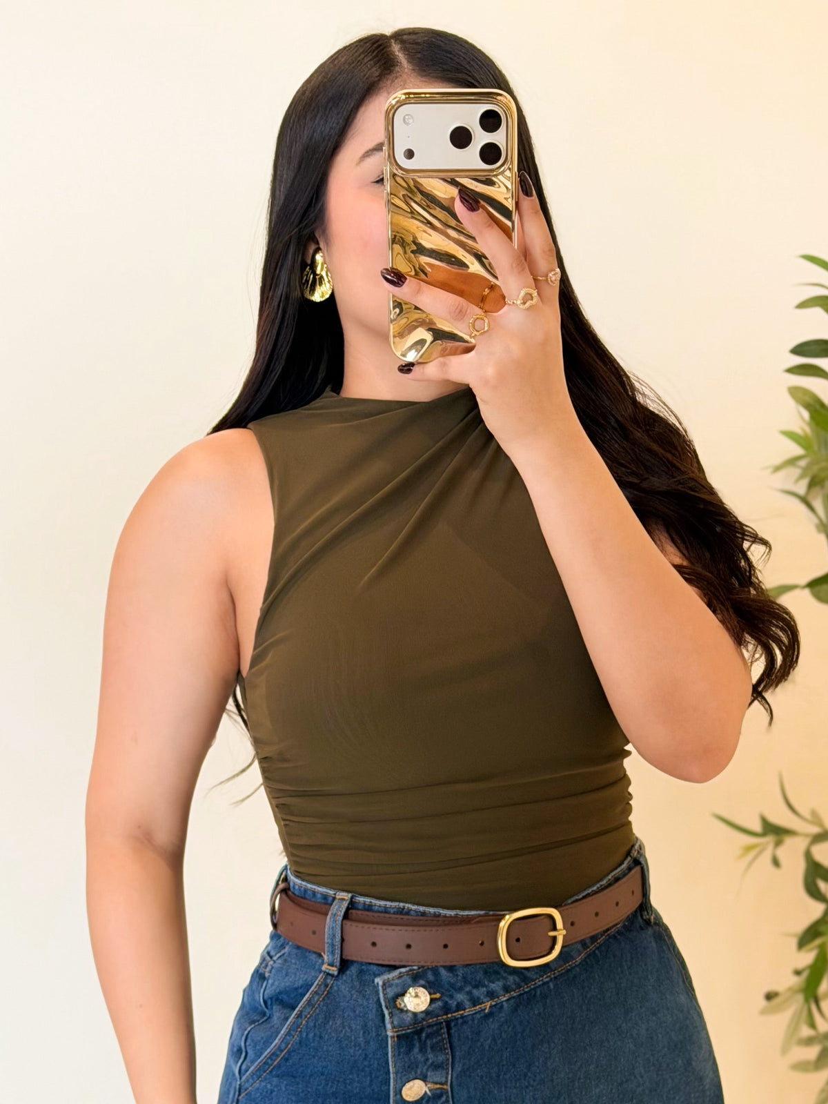 Bodysuit verde oliva