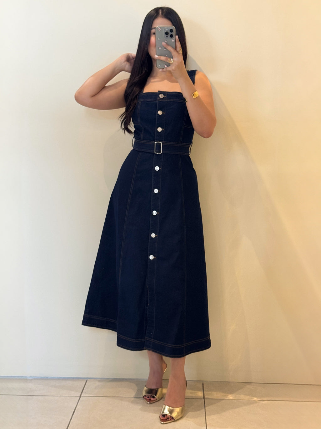 Denim Dress midi