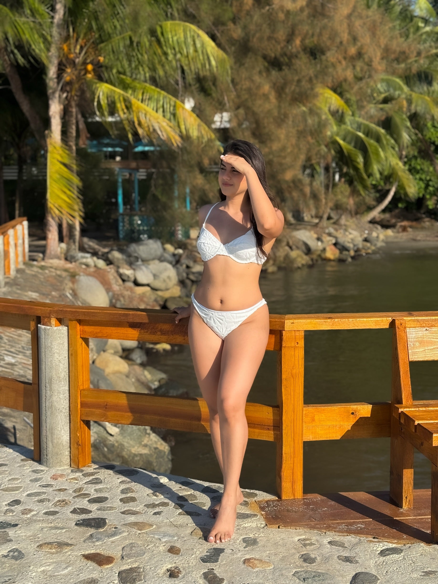 Traje de baño blanco