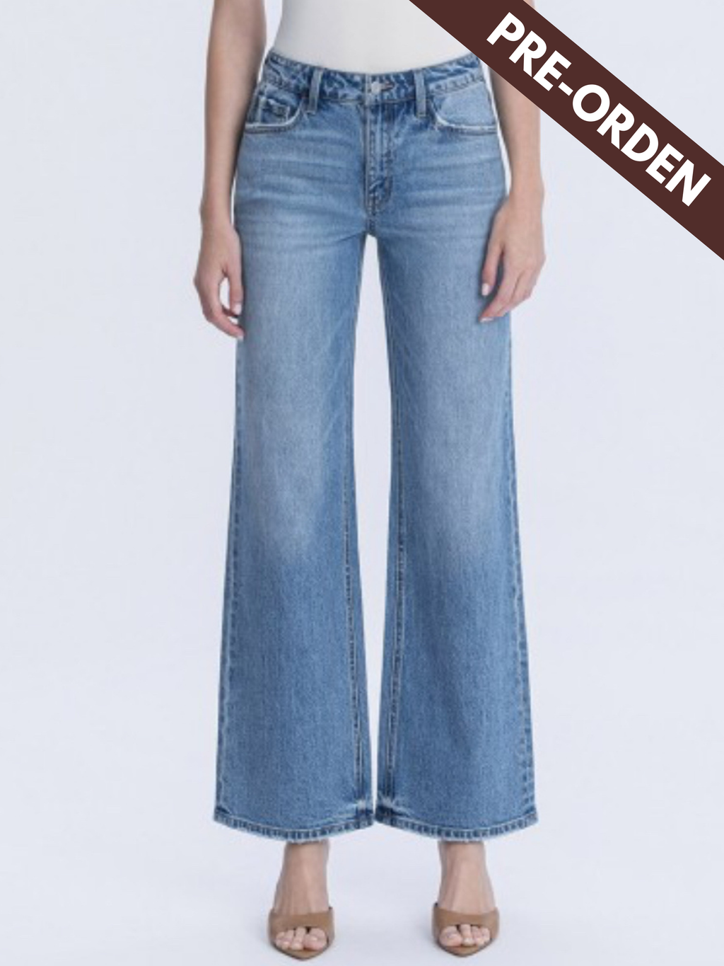 High rise wide leg