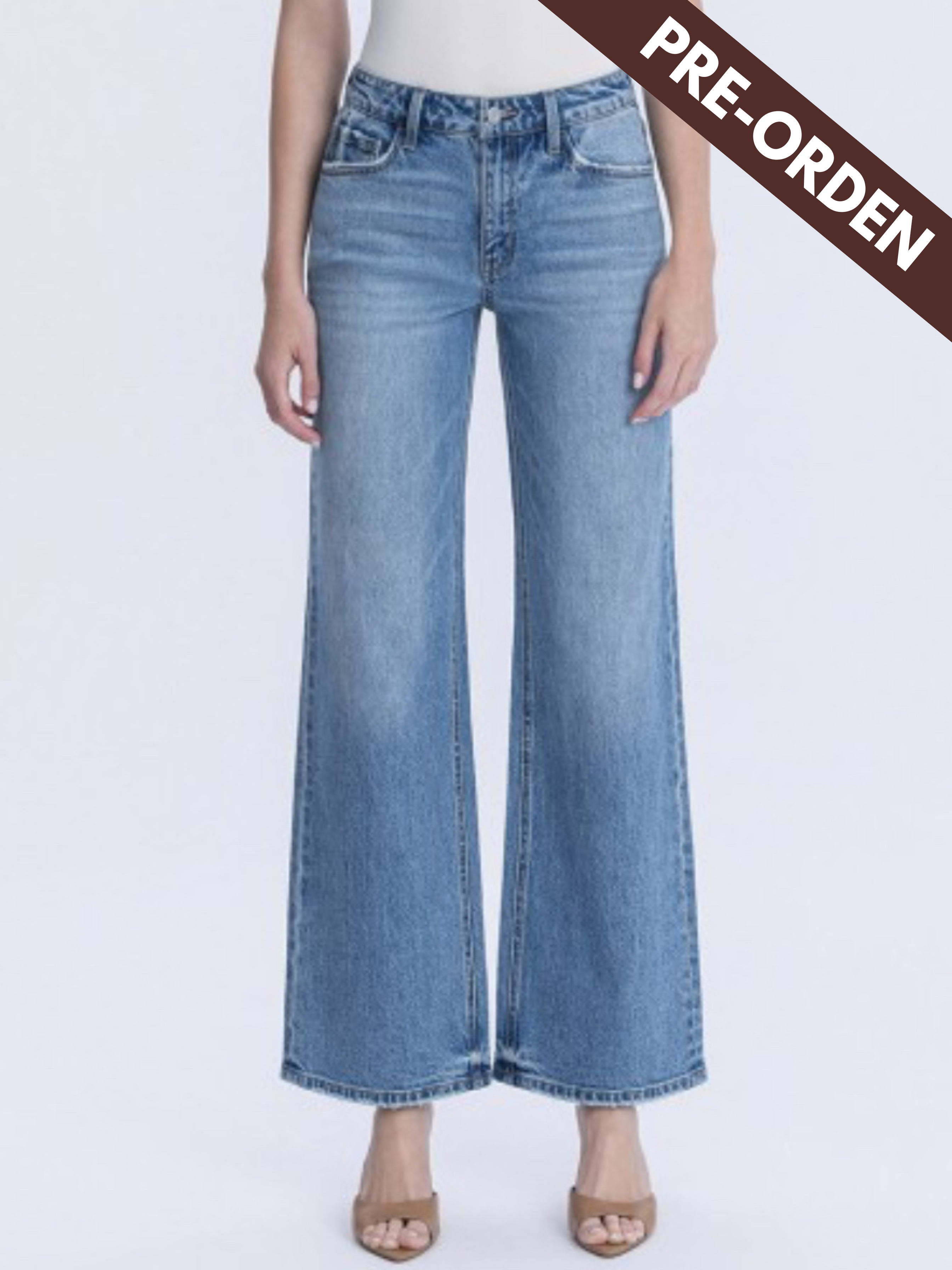 High rise wide leg