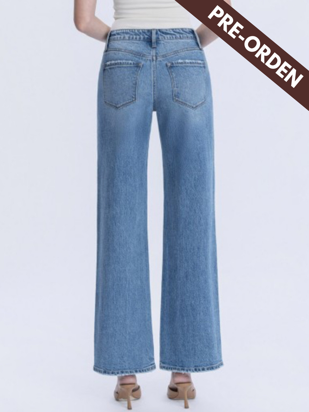 High rise wide leg