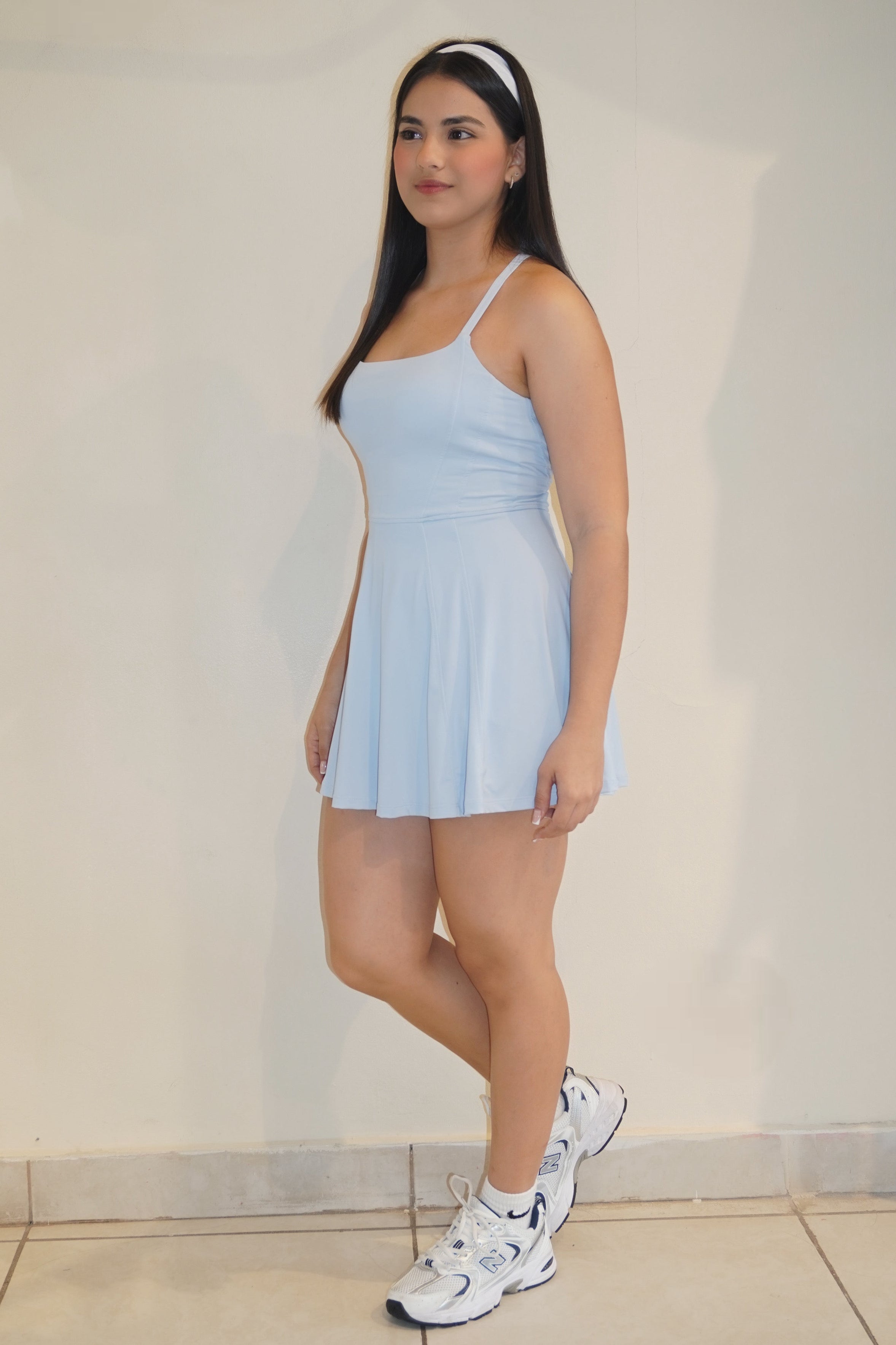Vestido deportivo celeste