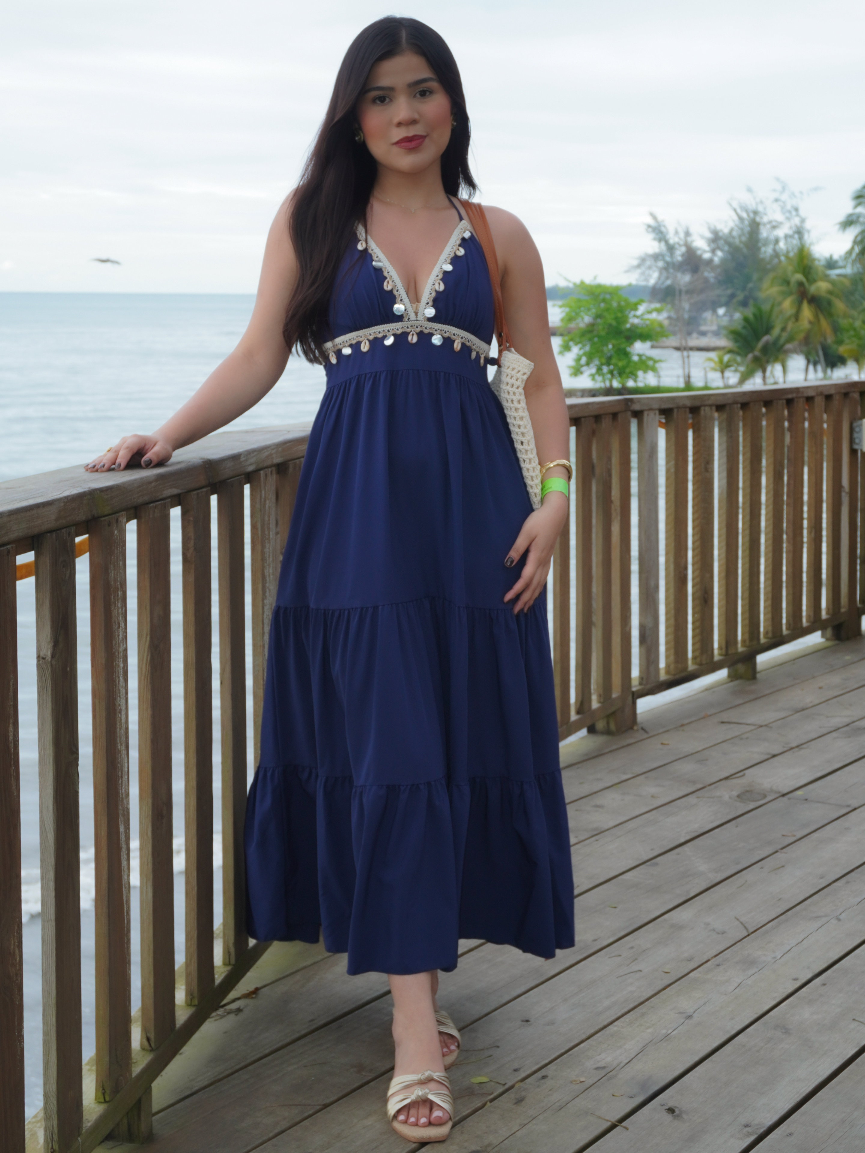 Maxi vestido halter