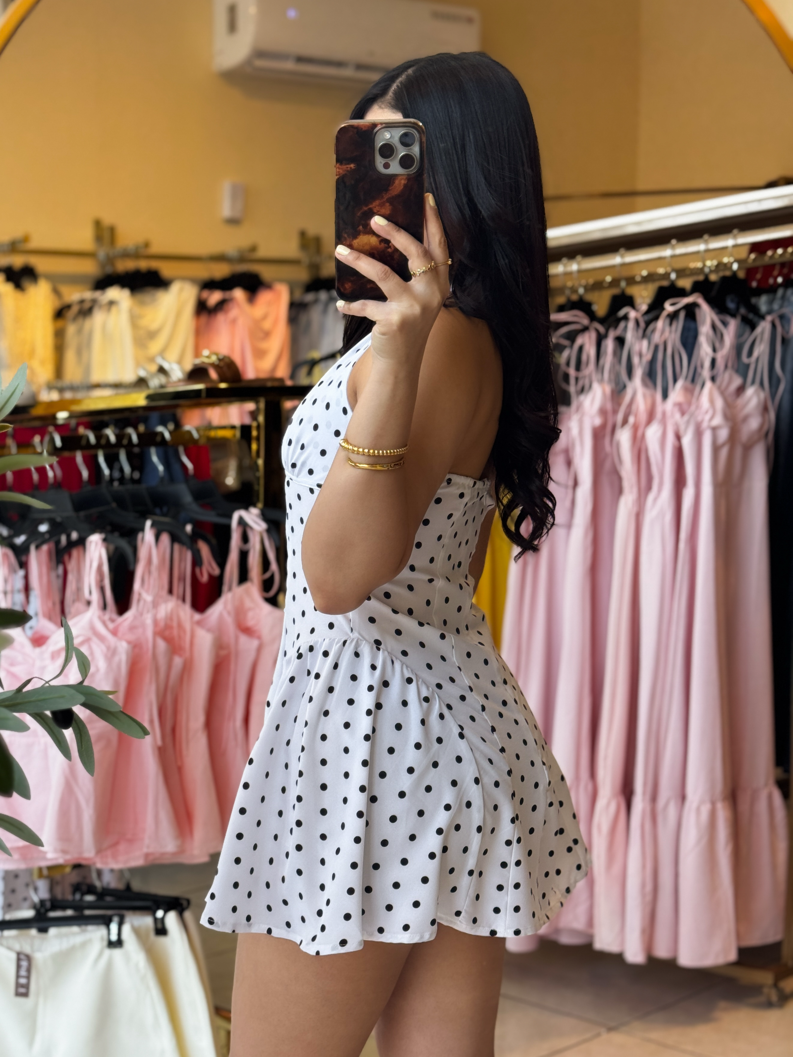 Polka dot mini Dress