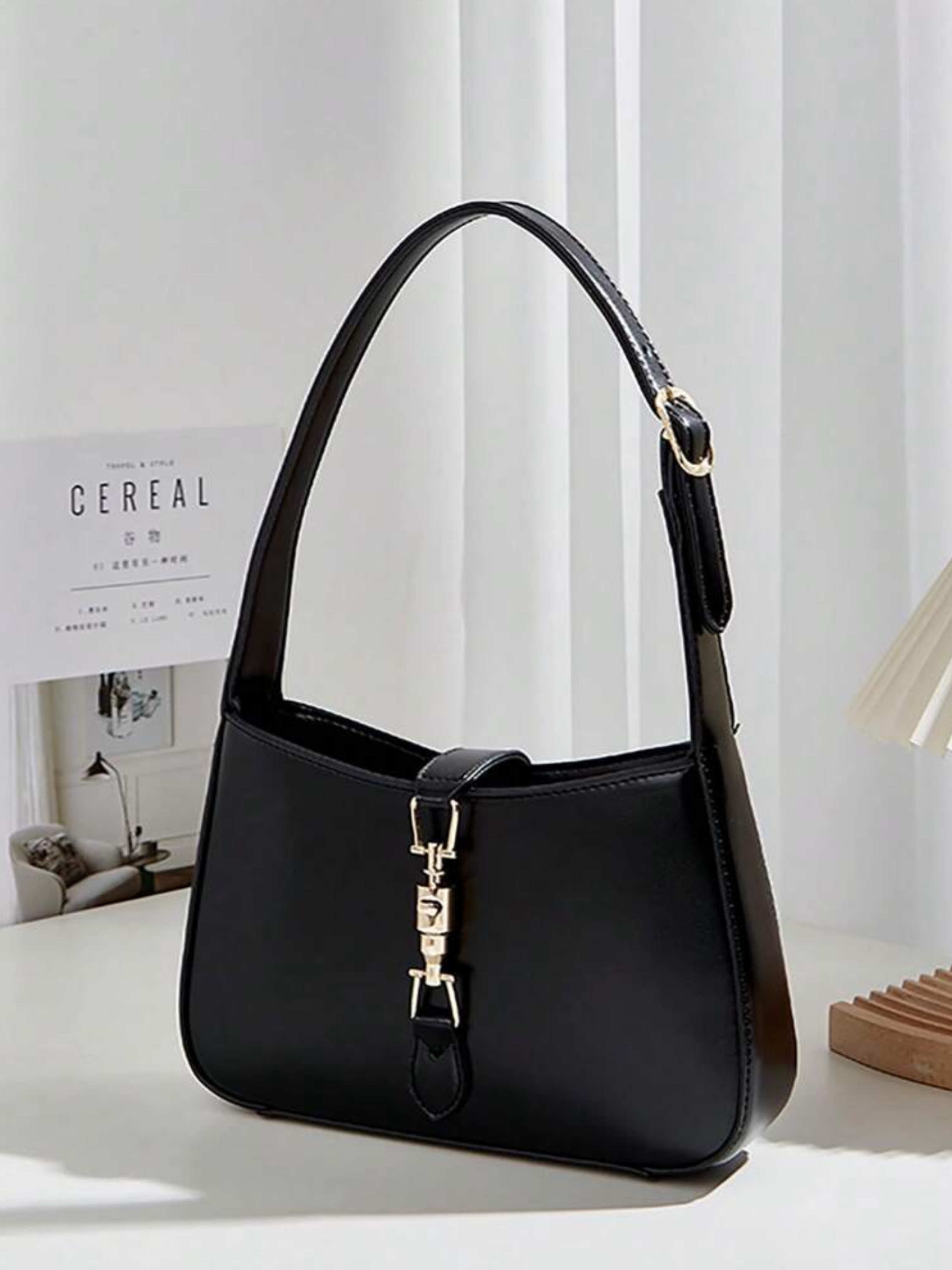 Cartera de hombro negra