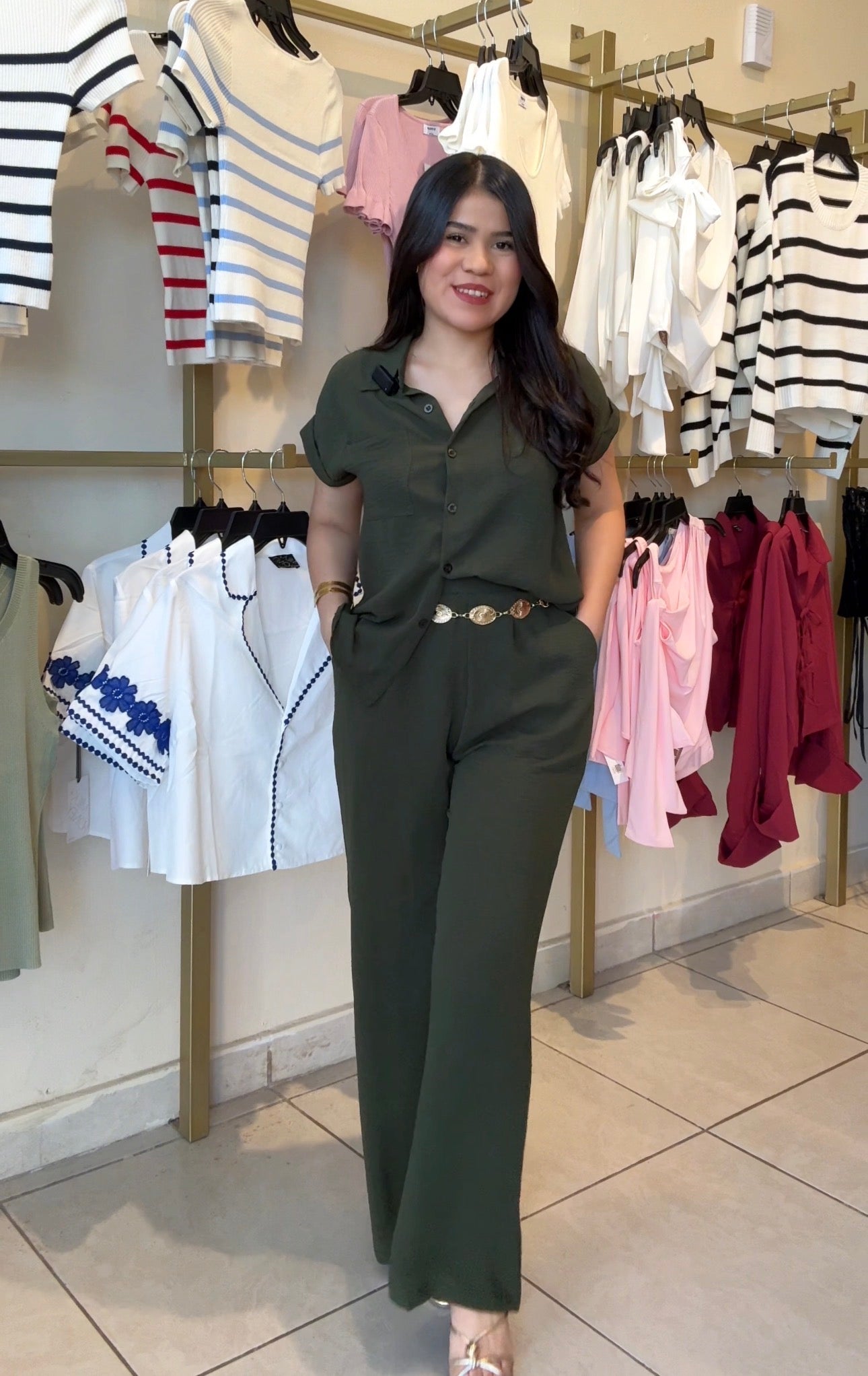 Conjunto pantalón y blusa