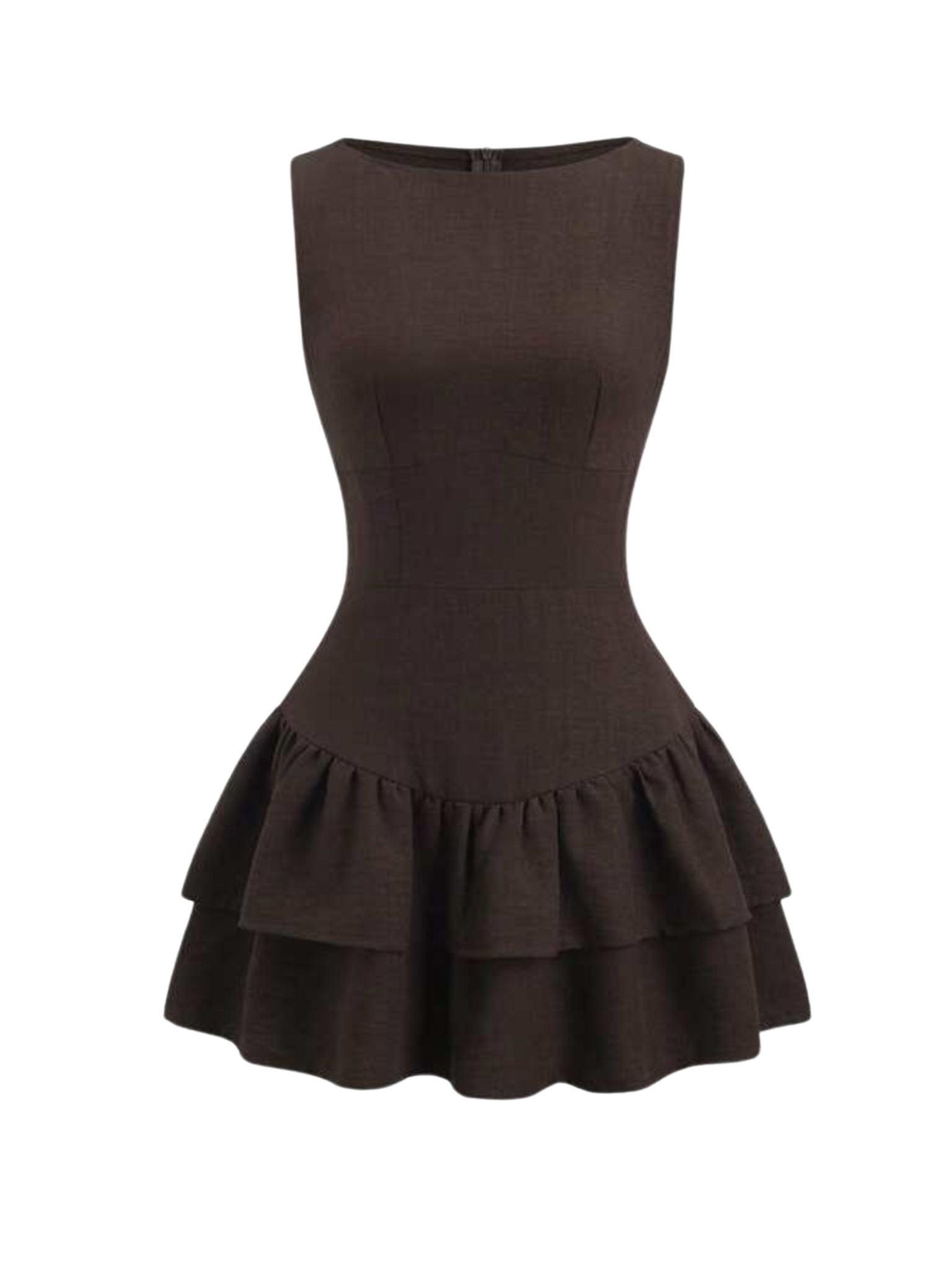 Vestido mini café