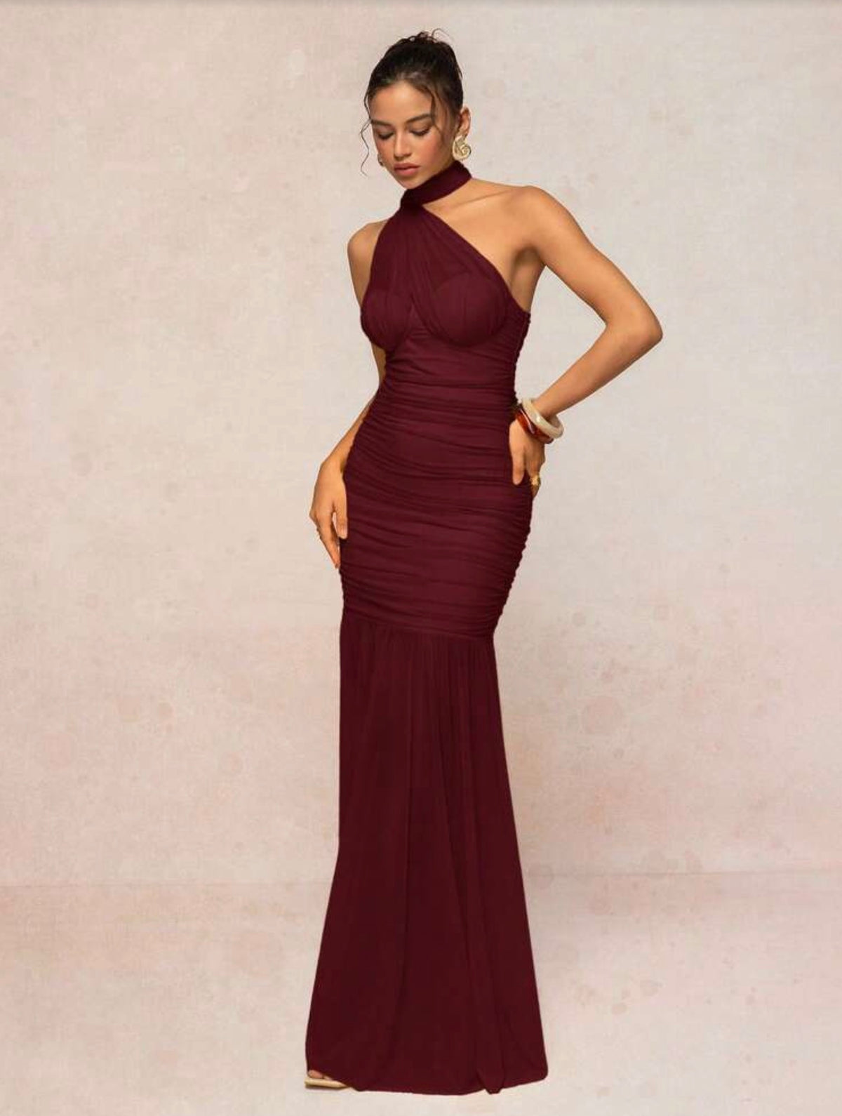Vestido gala Borgoña