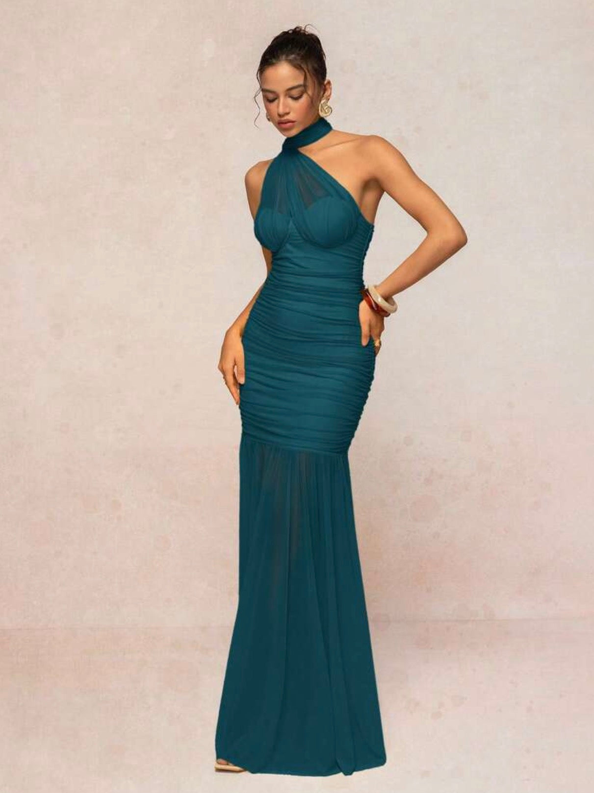 Maxi vestido esmeralda